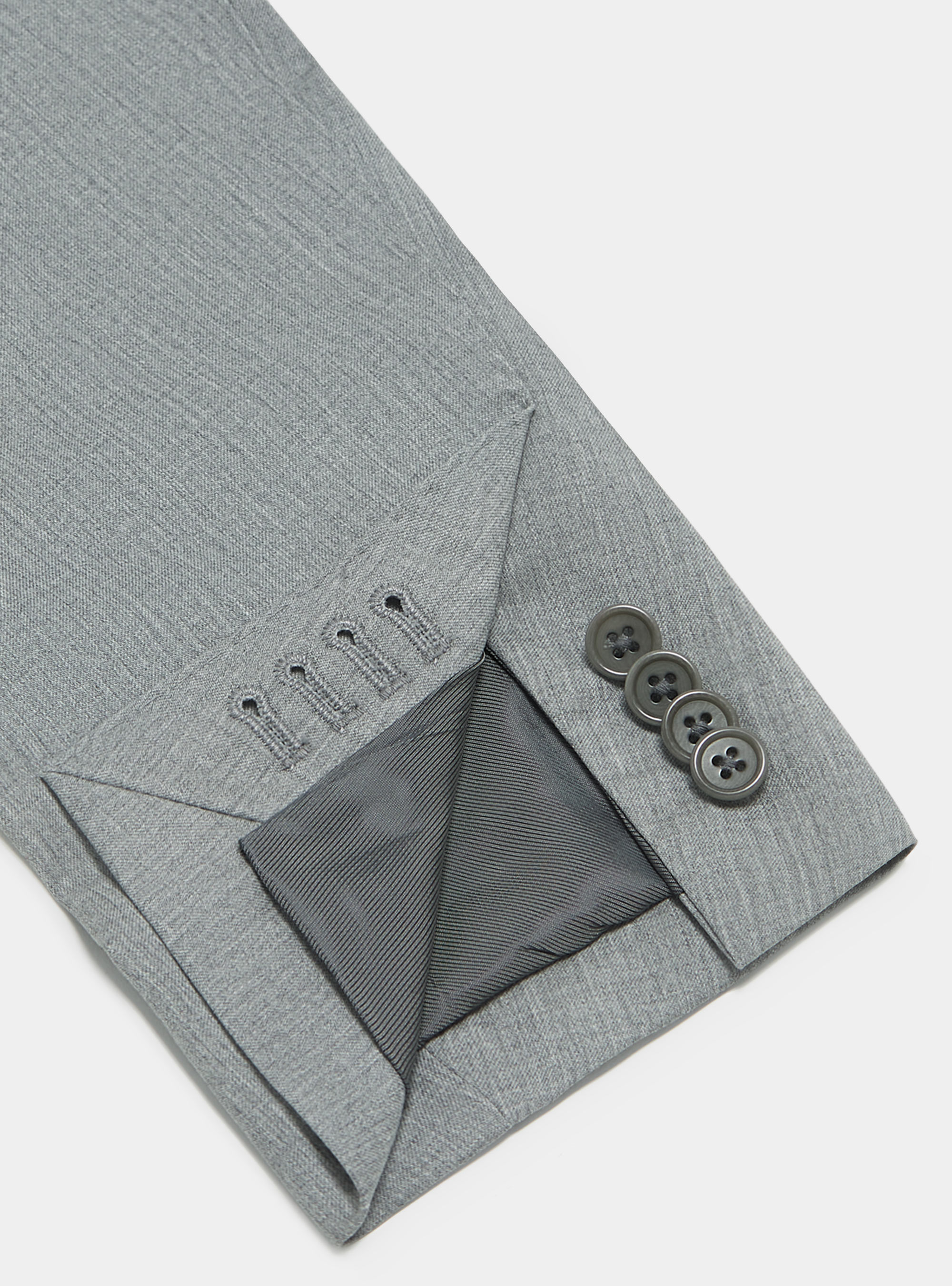 Giacca in pura lana superfine 110's, GRIGIO CHIARO MELANGE