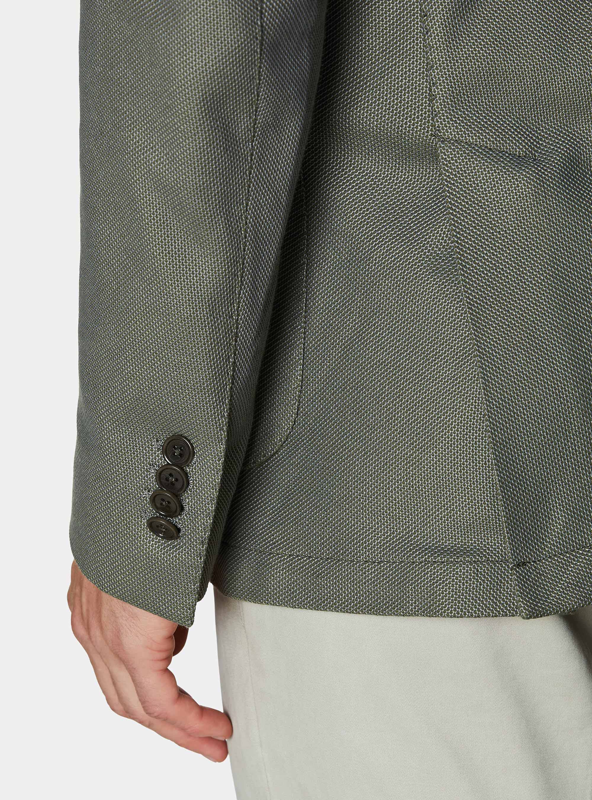 Giacca jersey in misto cotone, MILITARE 0609C