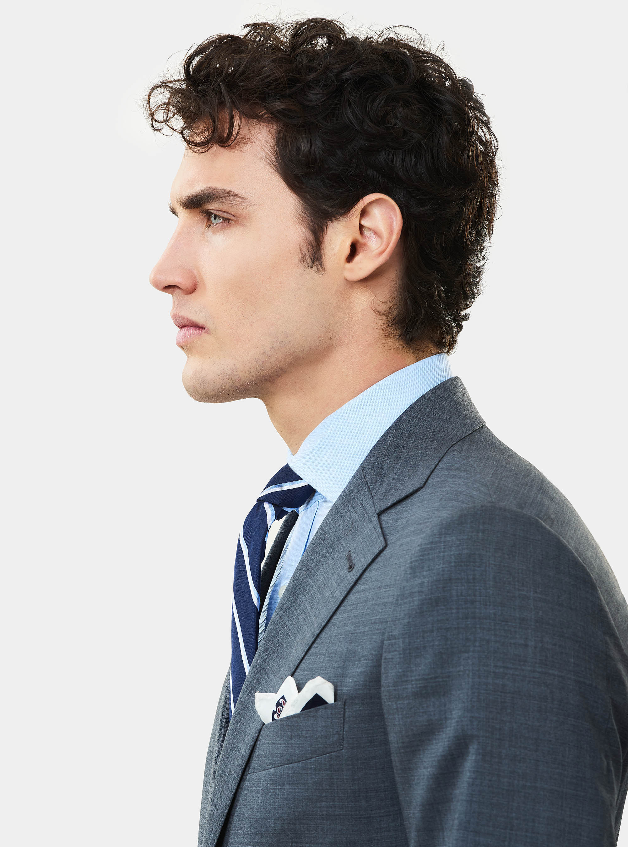 Veste de costume en laine Travelwear, GRIS CLAIR MÃ LANGÃ