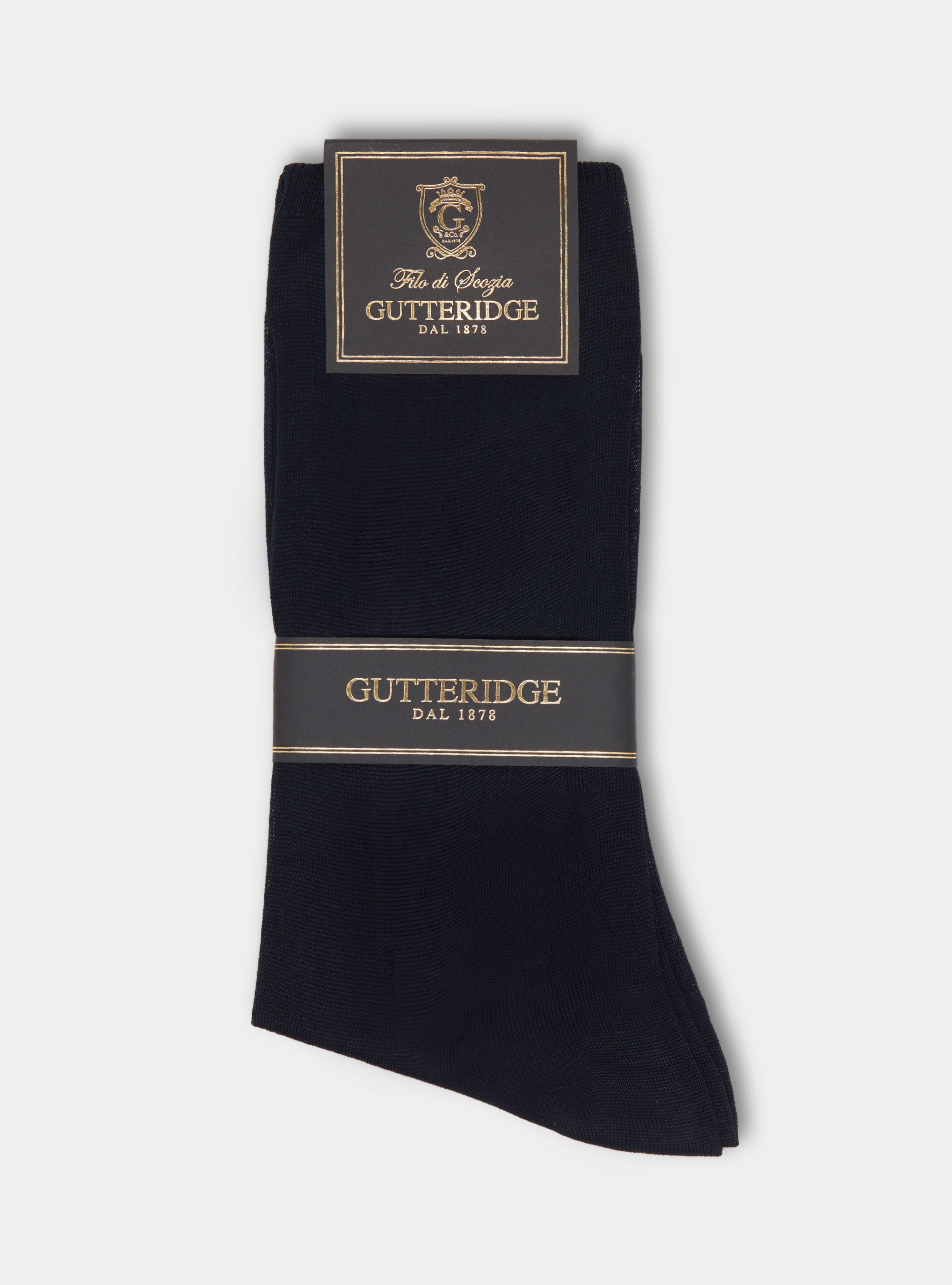 Lisle Garn lange Socken, NAVY 0218C