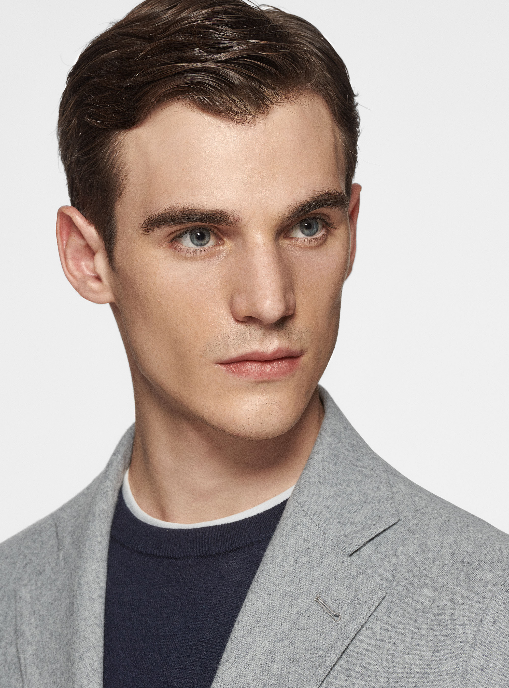 Veste en flanelle Duemilagori, GRIS CLAIR MÃ LANGÃ