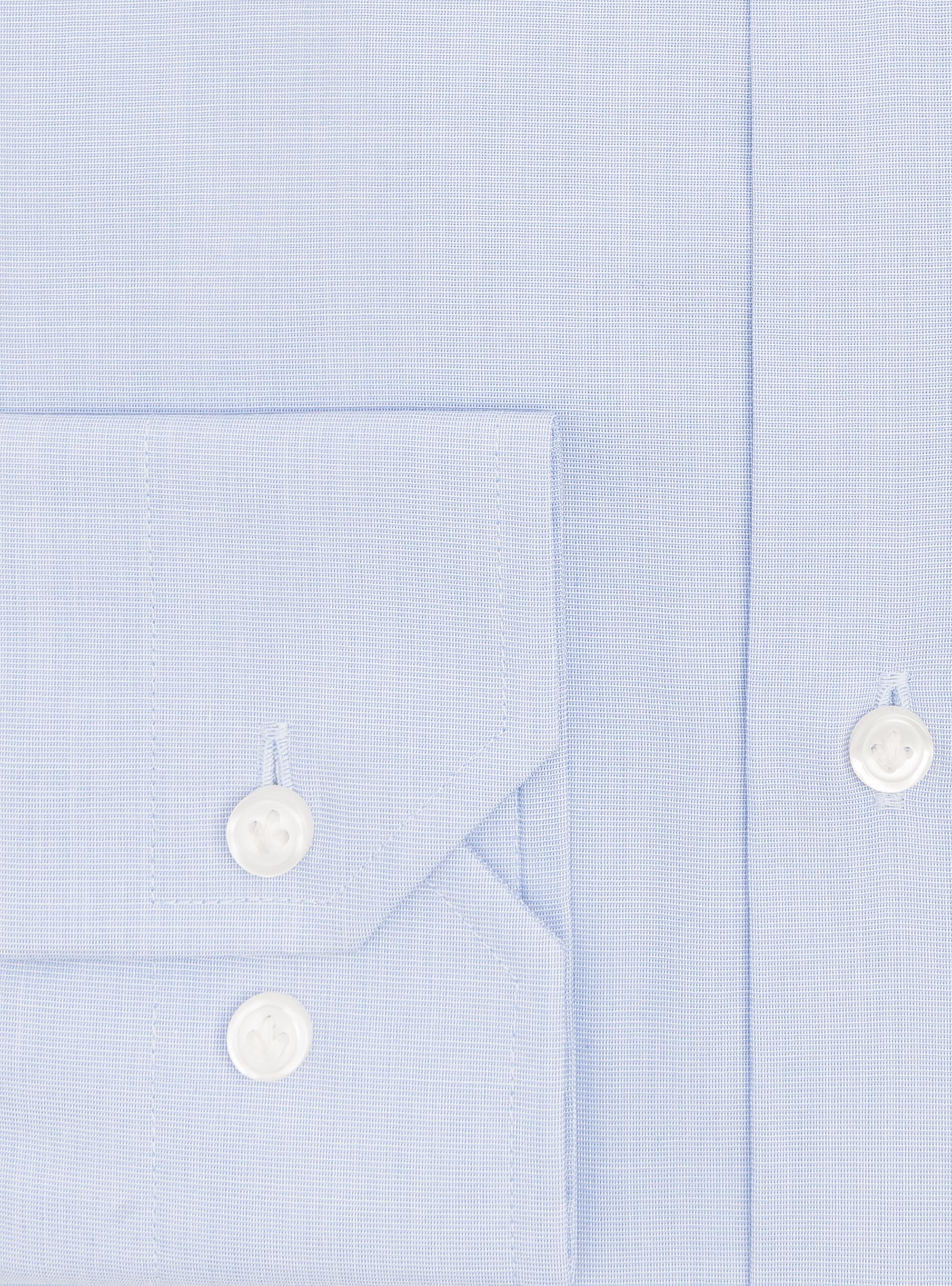 Cotton fil a fil shirt with semi French collar, LIGHT BLUE