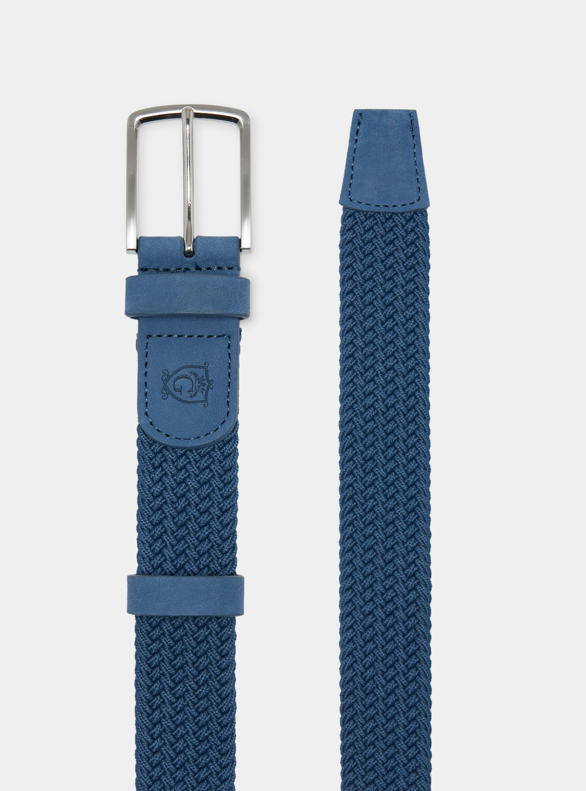 Ceinture élastique unie, BLEU CIEL