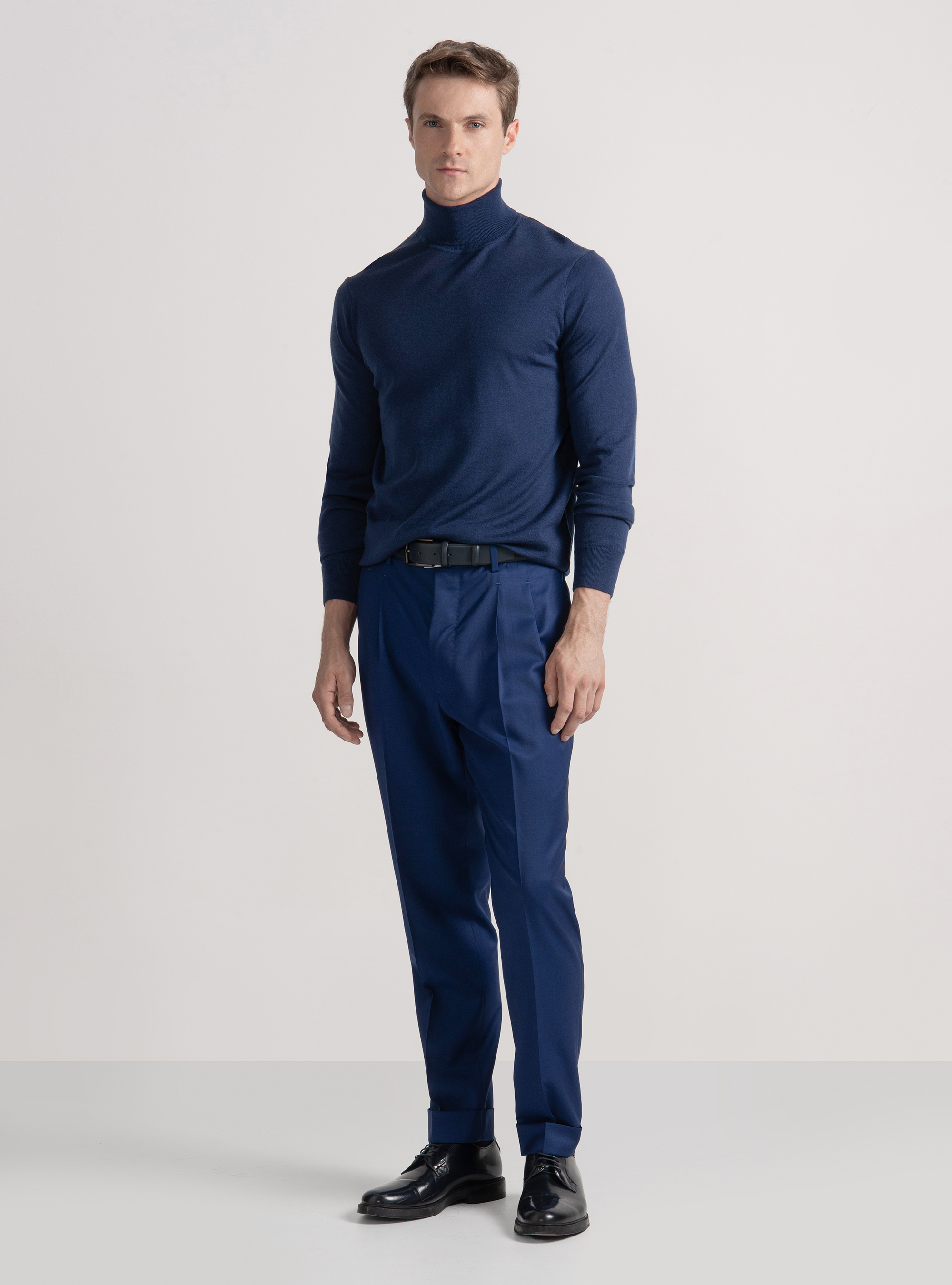 Dolcevita in pura lana merino extrafine, INCHIOSTRO