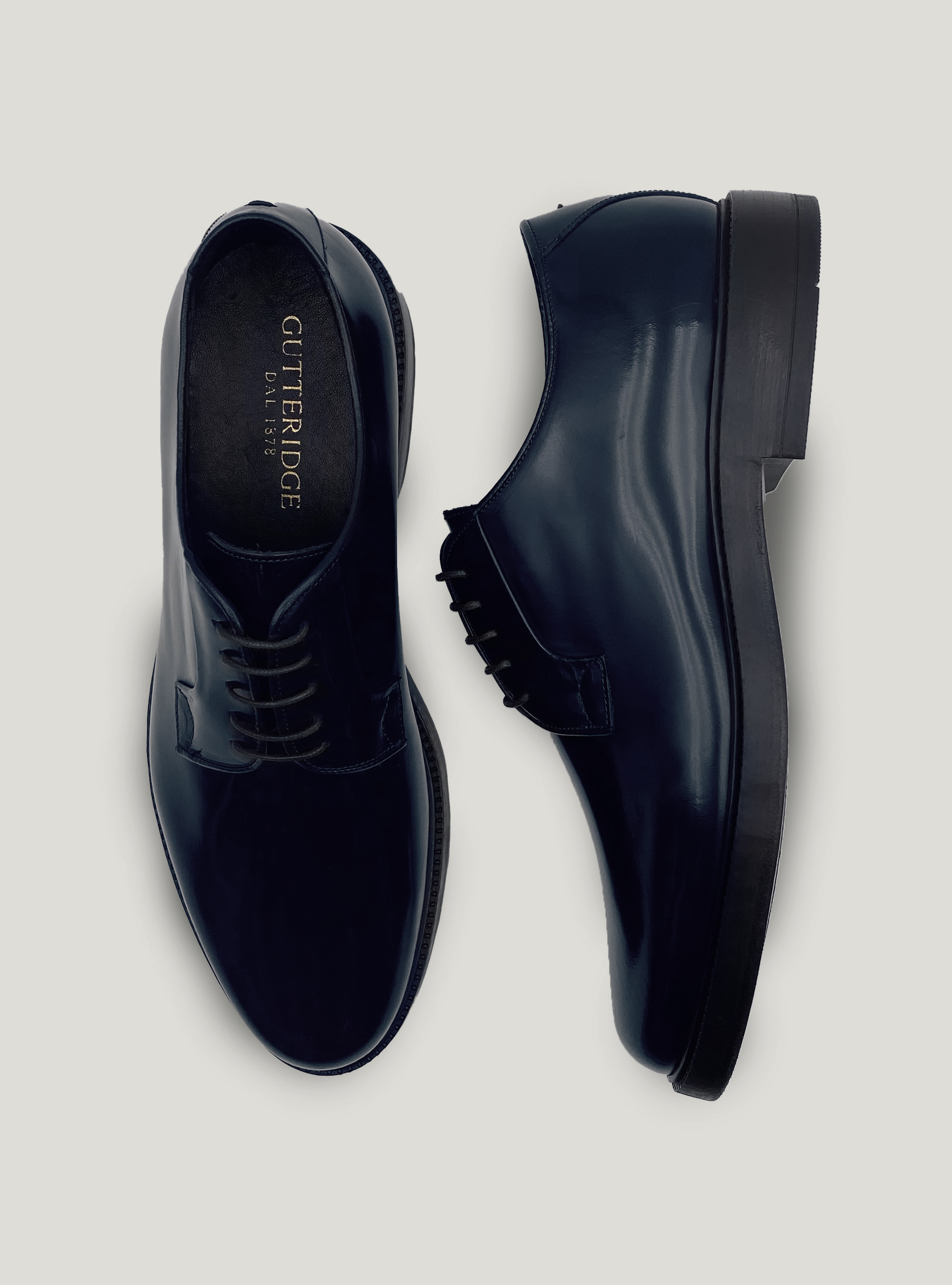 Derby in pelle abrasivata, BLU NAVY