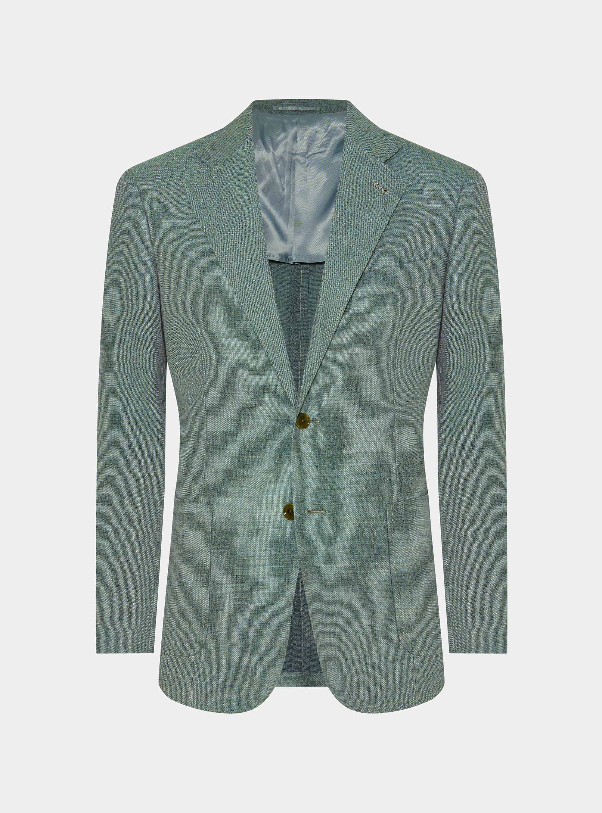 Pure wool hopsack blazer, SALVIA 0602C