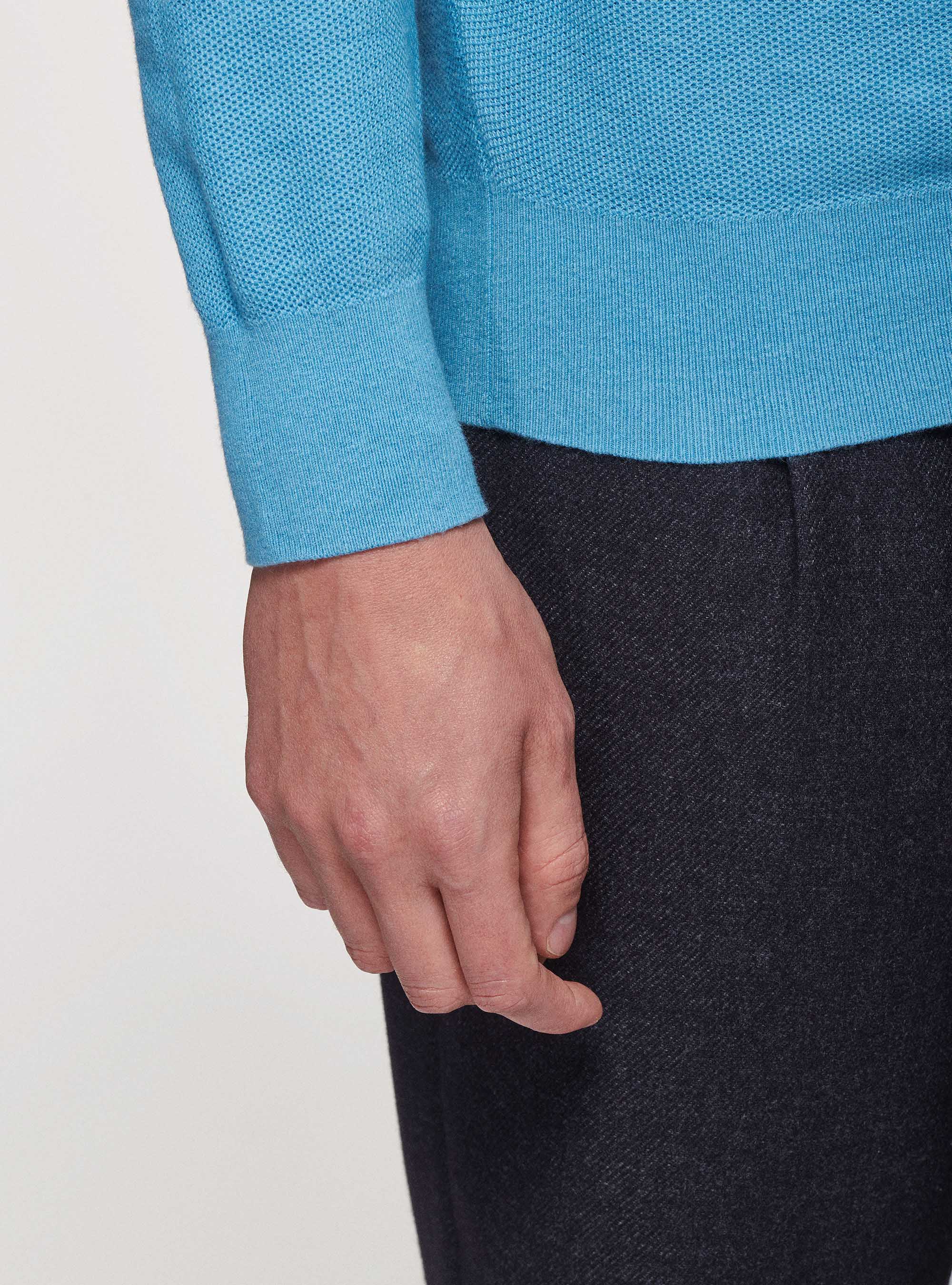 Cotton cashmere half-zip sweater | Gutteridge | Men's Last Sizes Cotton cashmere half-zip sweater | Gutteridge | Men's Last Sizes