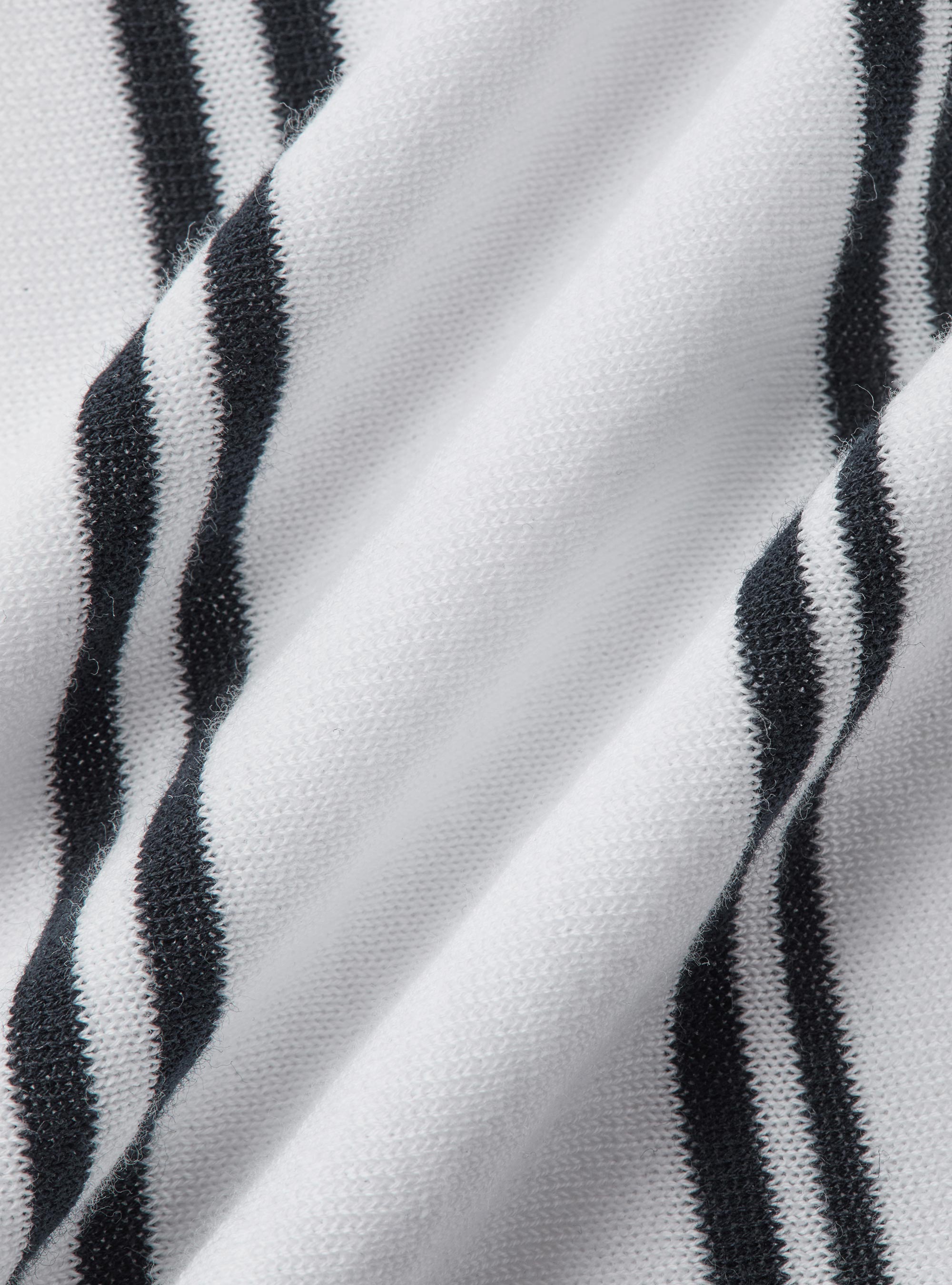 Halbarmel-Poloshirt aus extrafeiner Baumwolle, BIANCO 0099C