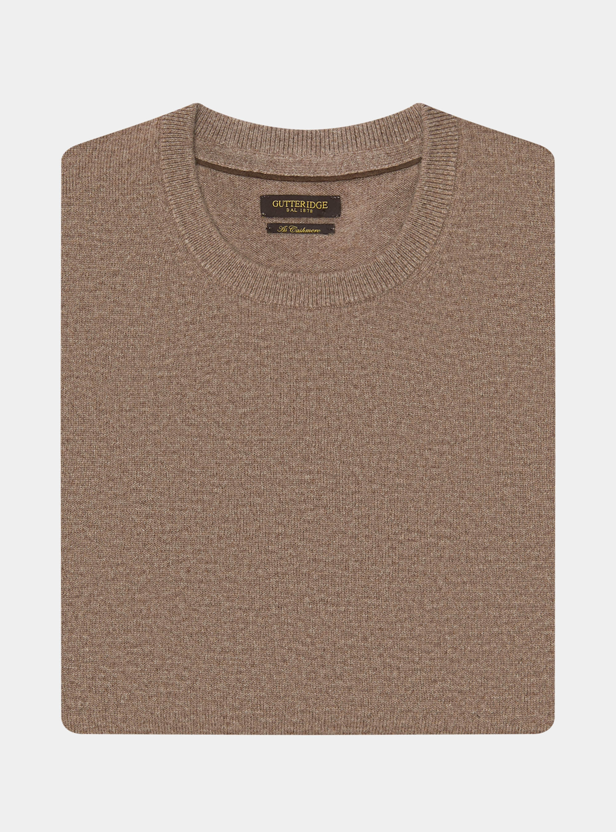 Maglia girocollo in lambswool e cashmere, FANGO