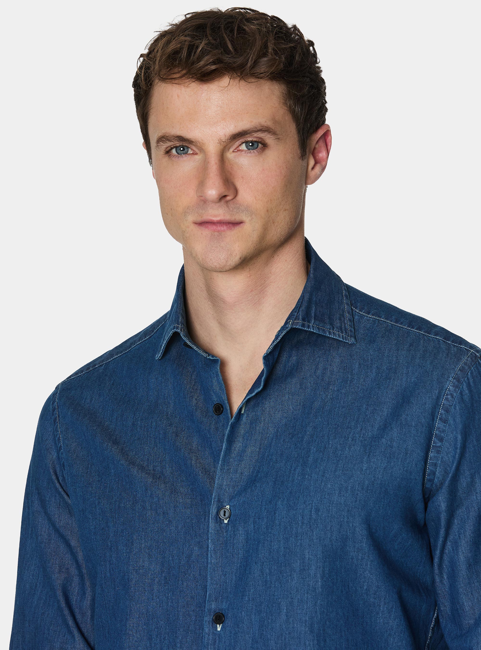 Camicia denim, BLU