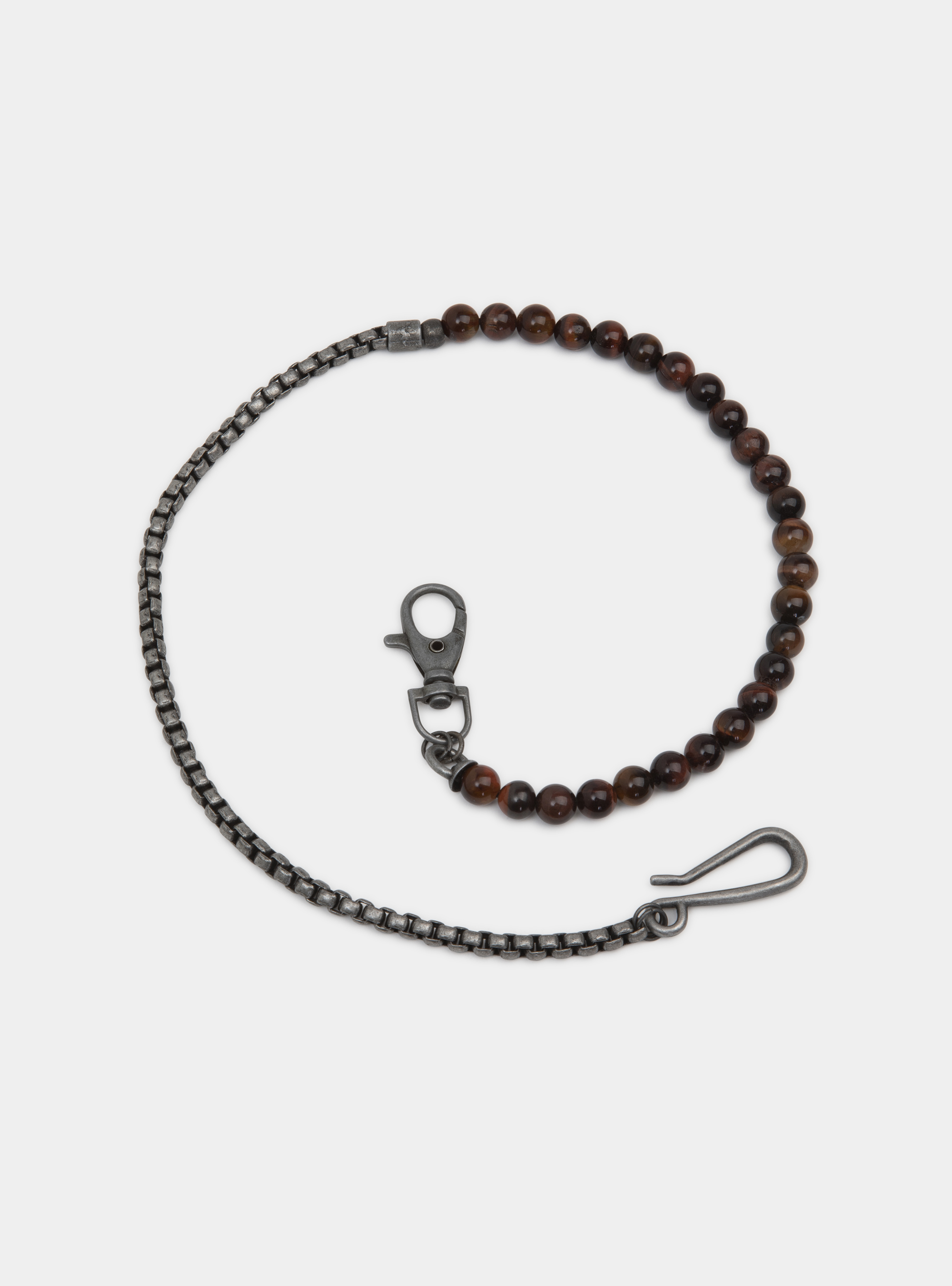 Catena pantaloni con sfere marroni, MARRONE