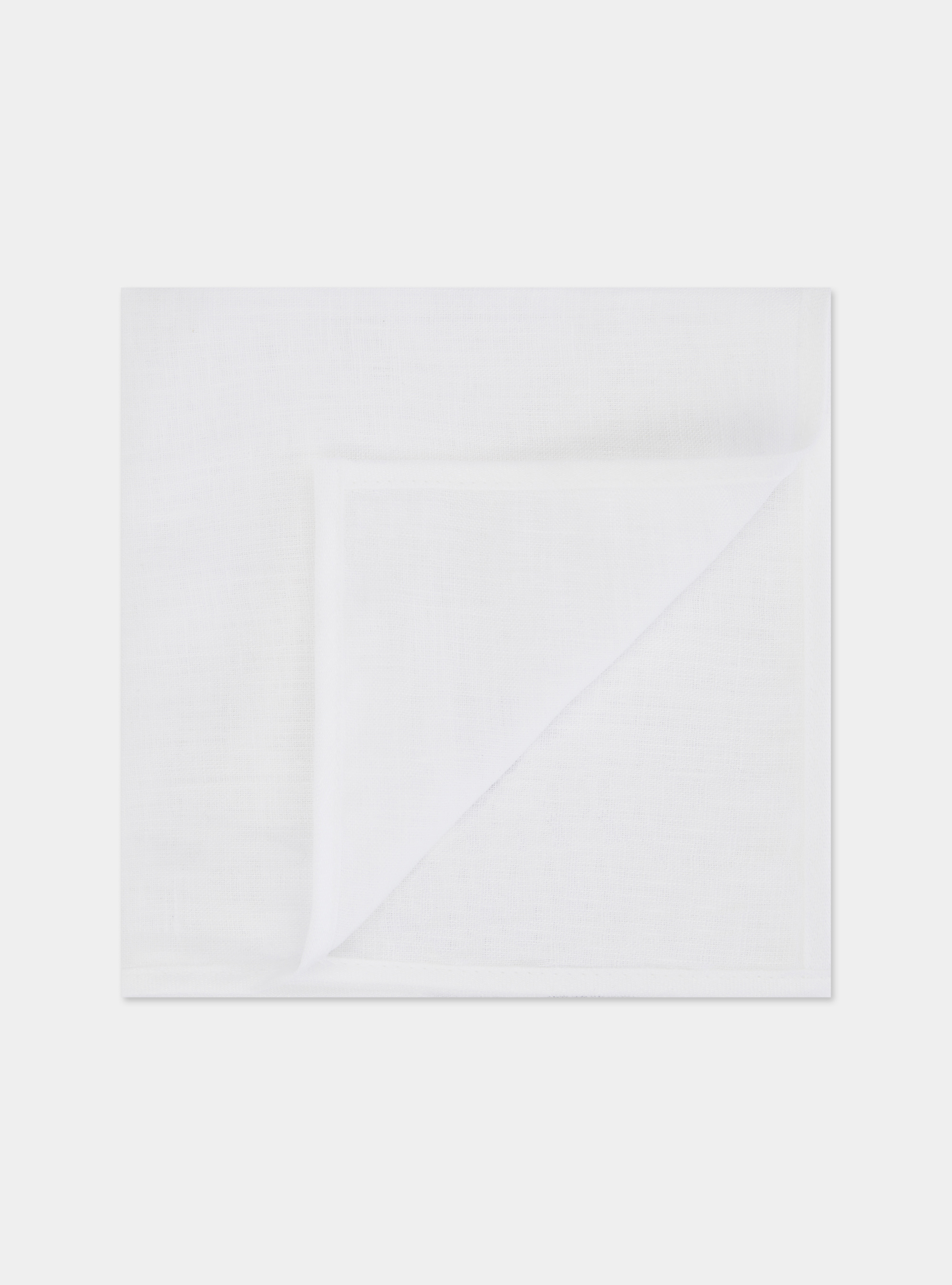 Taschen-Pochette aus Leinen, BIANCO 0099C