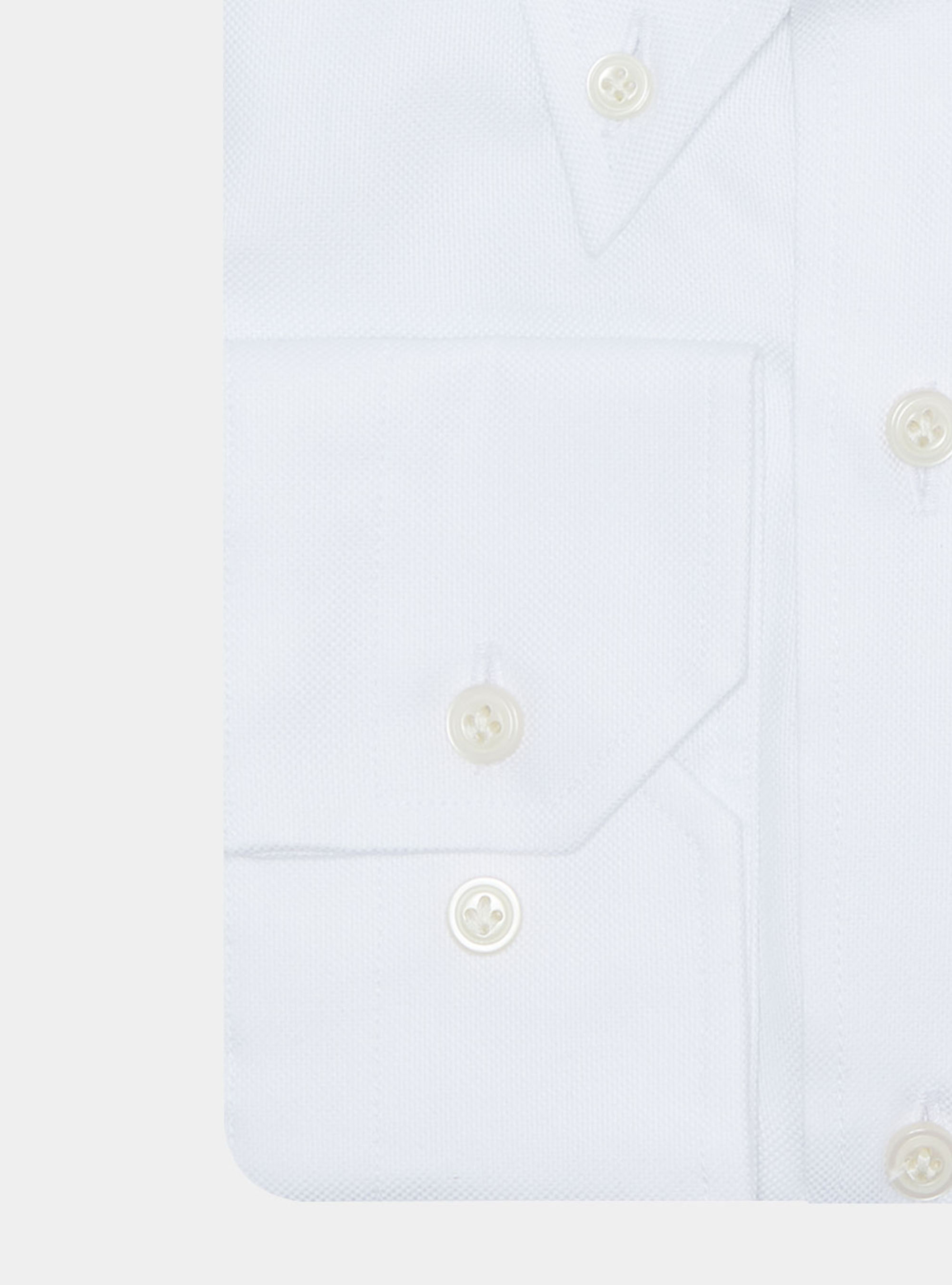 Chemise confortable en coton oxford, BLANC