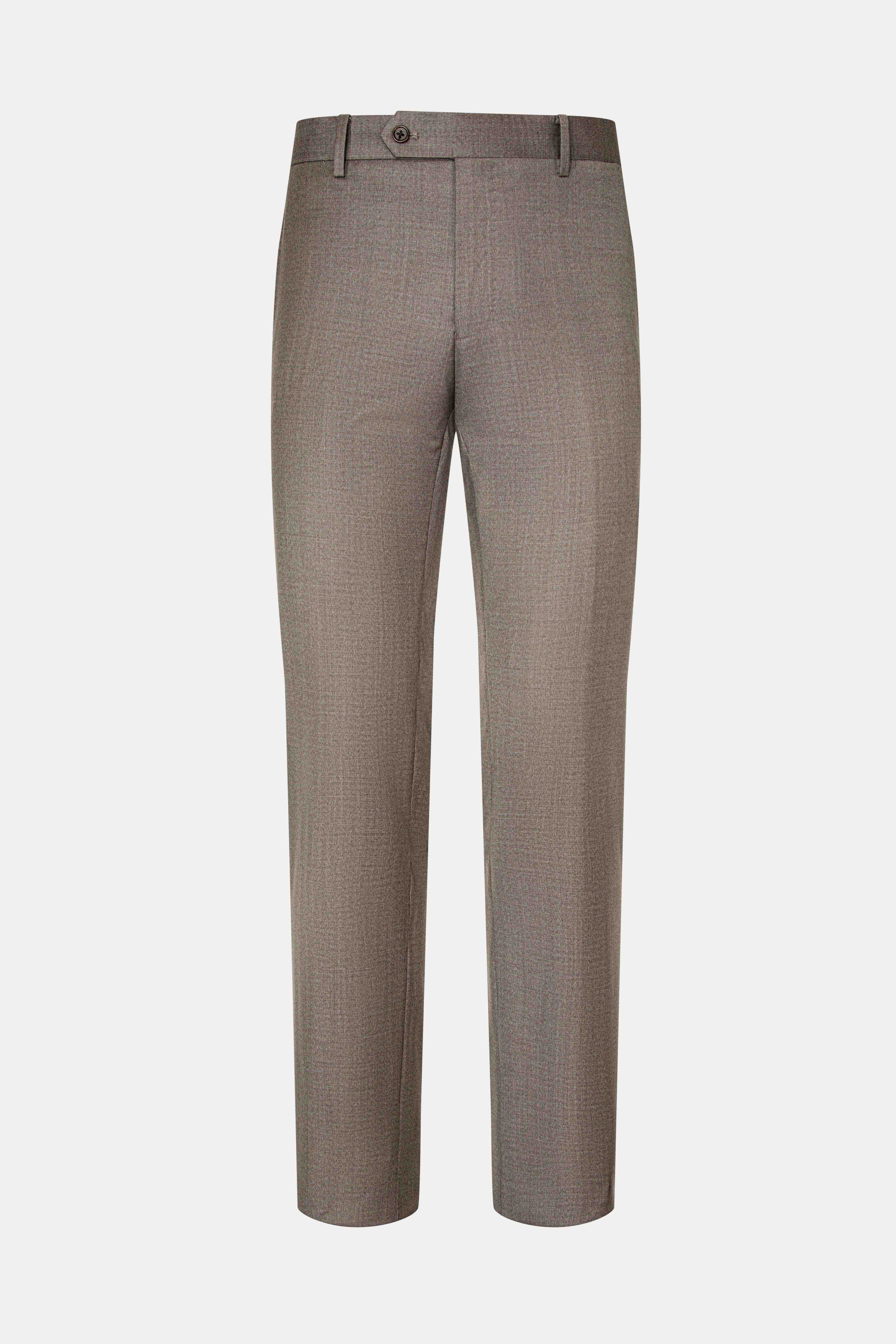 Pantaloni in pura lana superfine 110's, SABBIA
