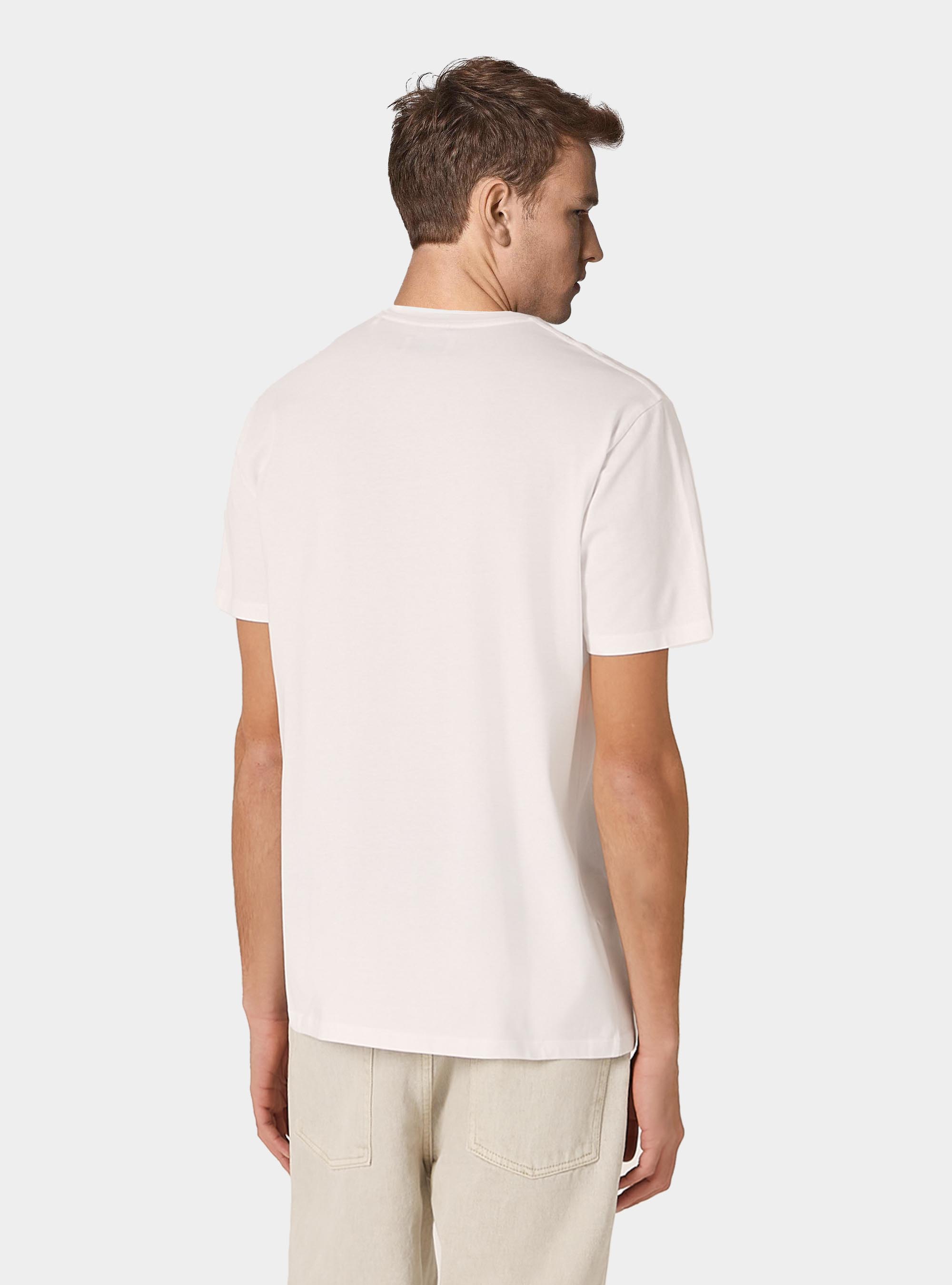 T-shirt in cotone con stampa "j'adore capri", BIANCO