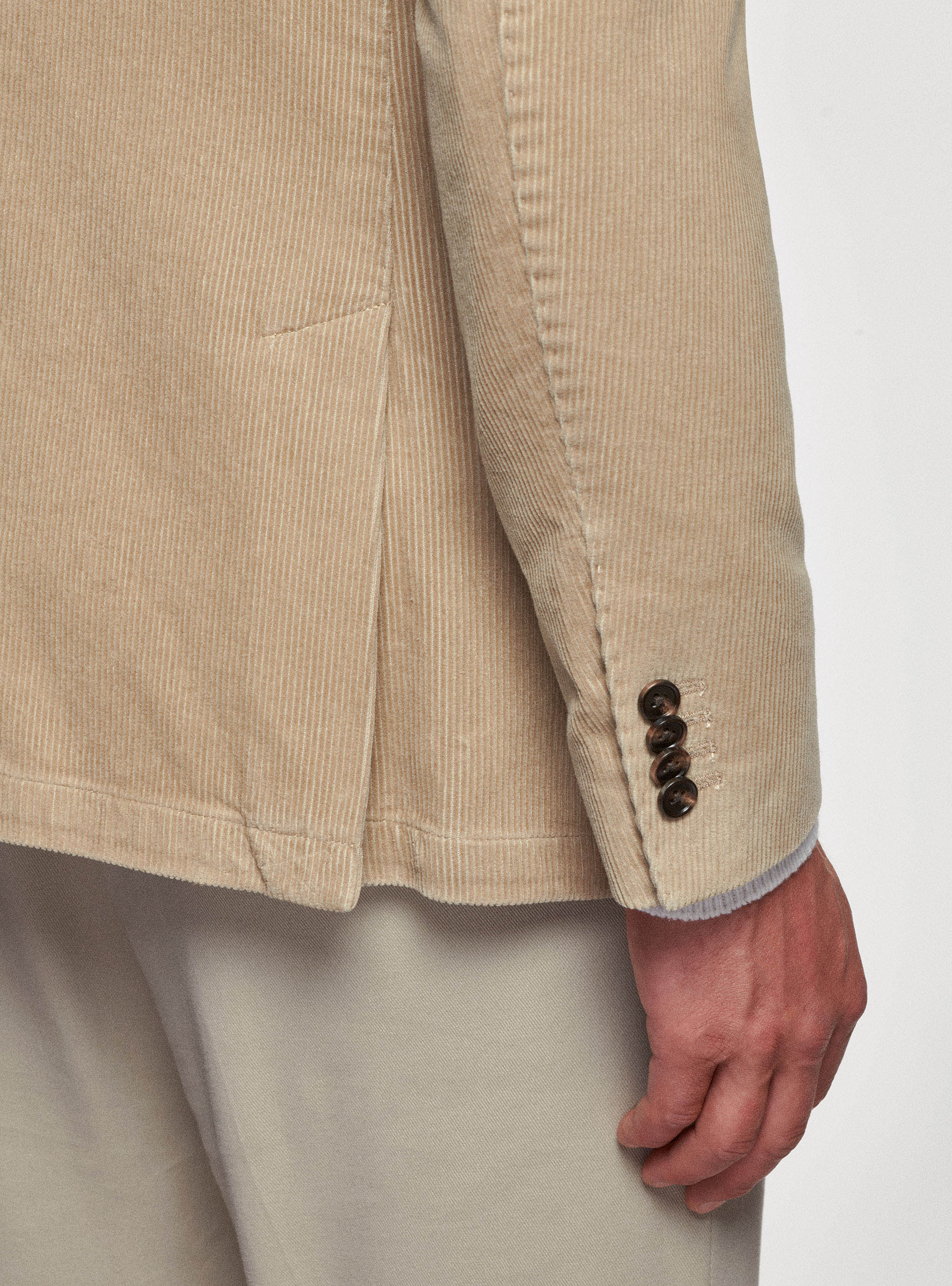 Giacca in velluto, SABBIA