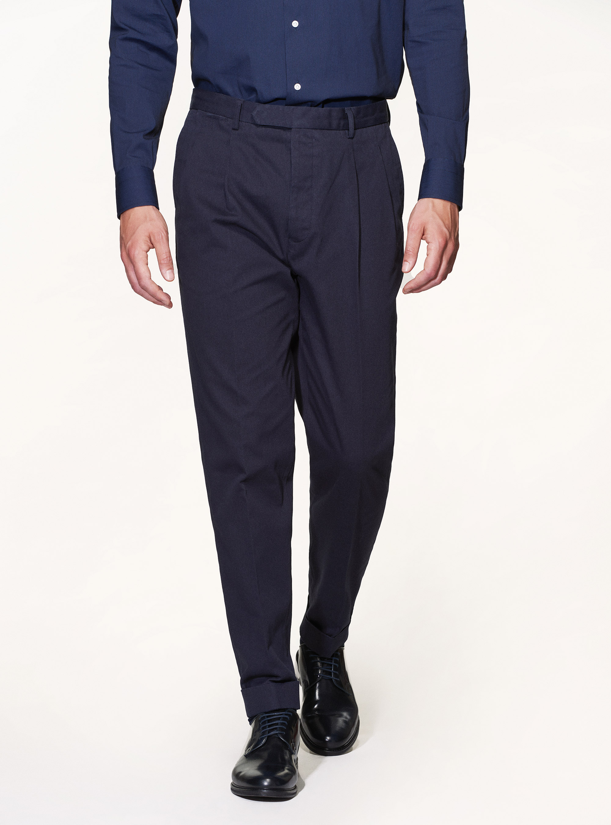 Dyed Cotton Gabardine Pants