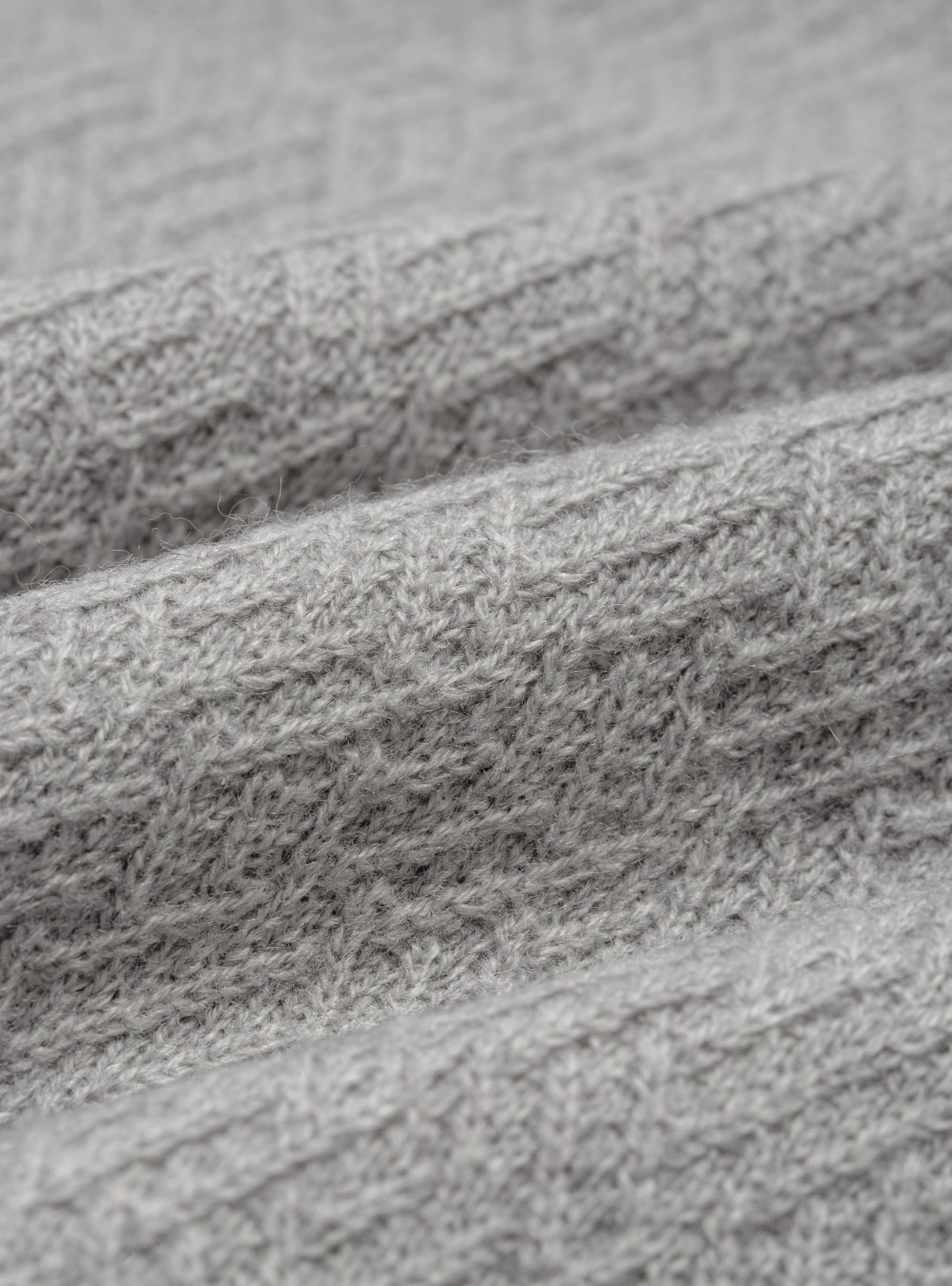 Textured wool-blend turtleneck, LIGHT GREY MELANGE