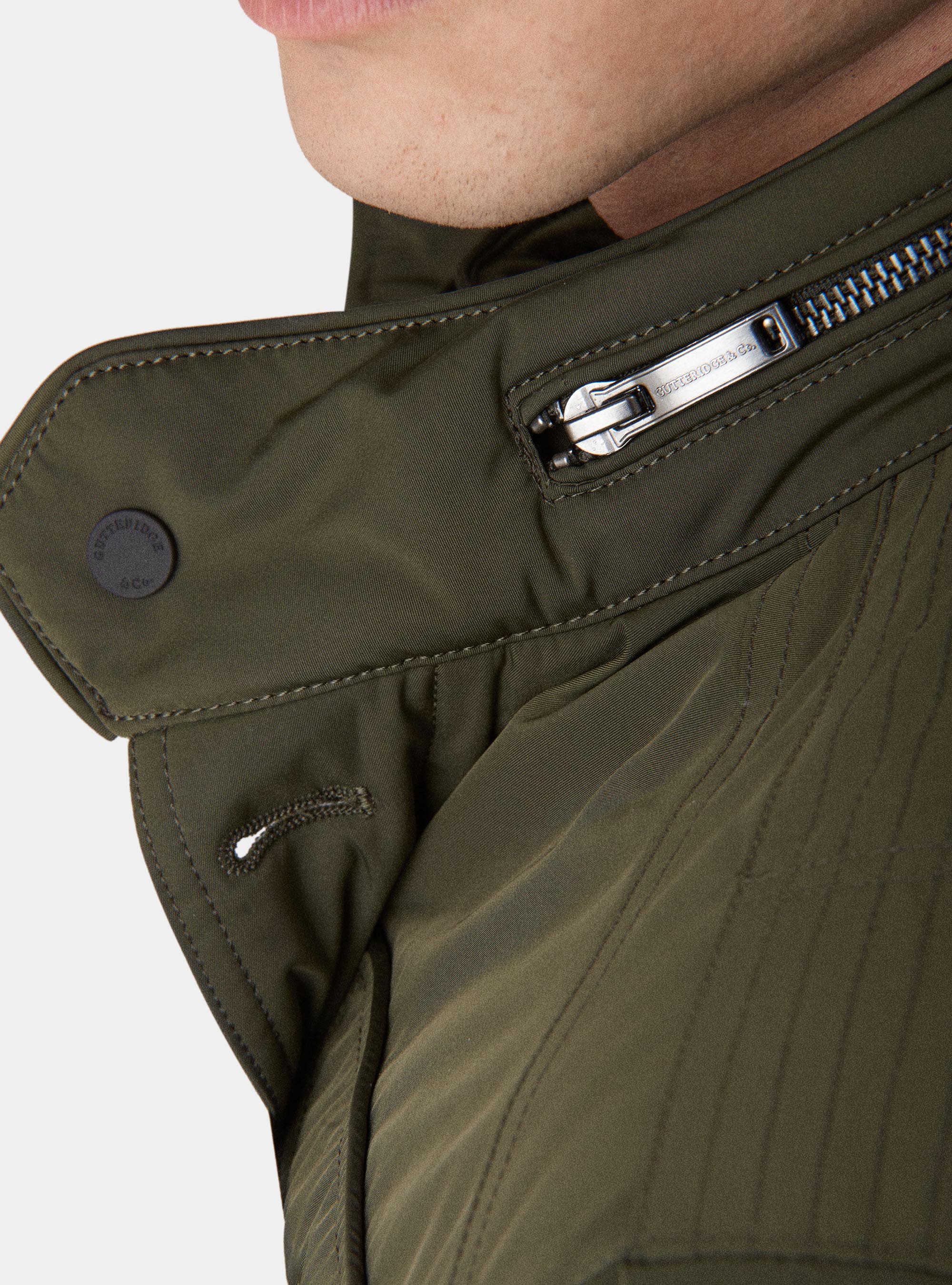 Field jacket con toppa e pettorina removibile, VERDE