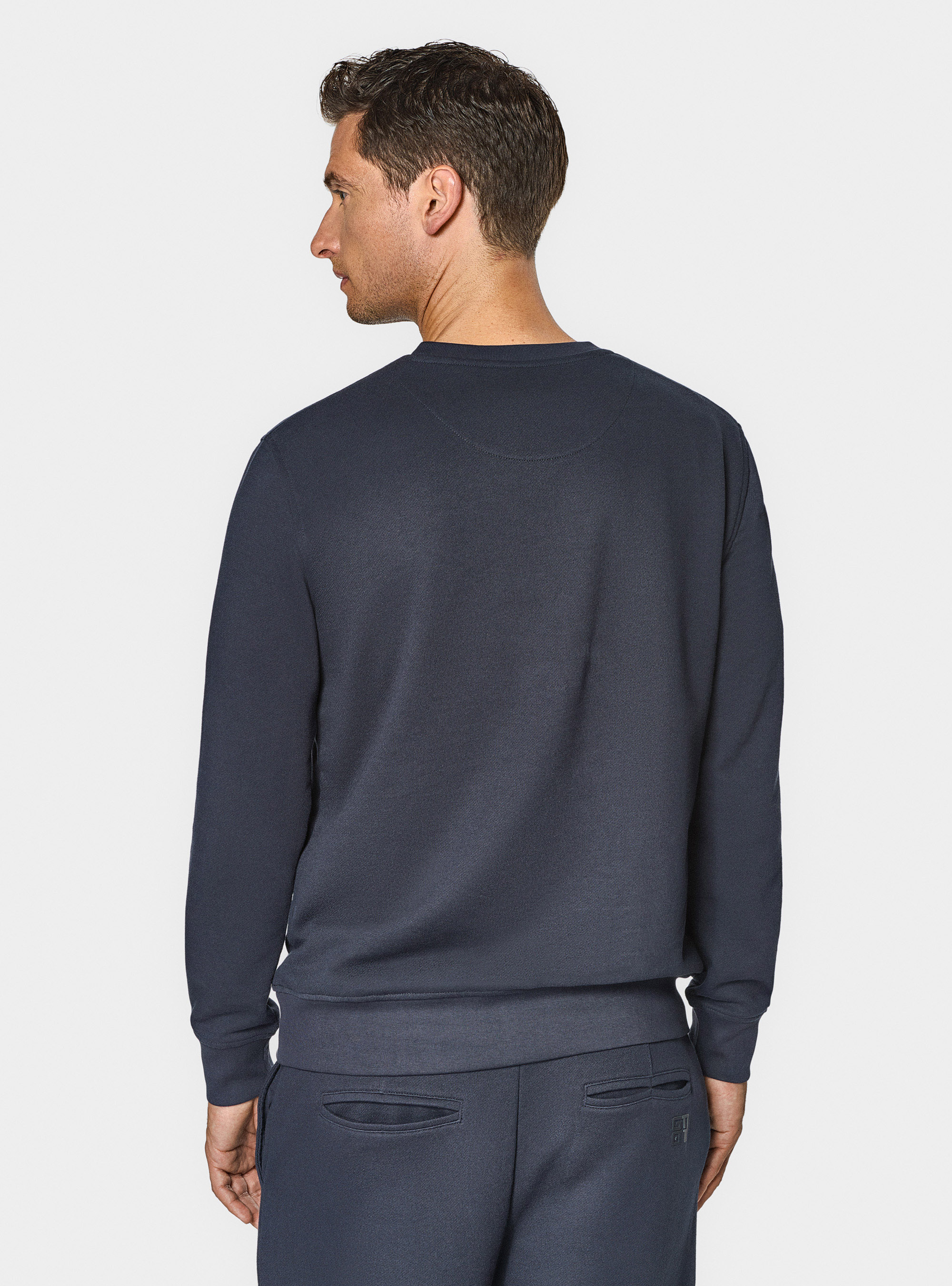Gutteridge logo crewneck sweatshirt, NAVY BLUE