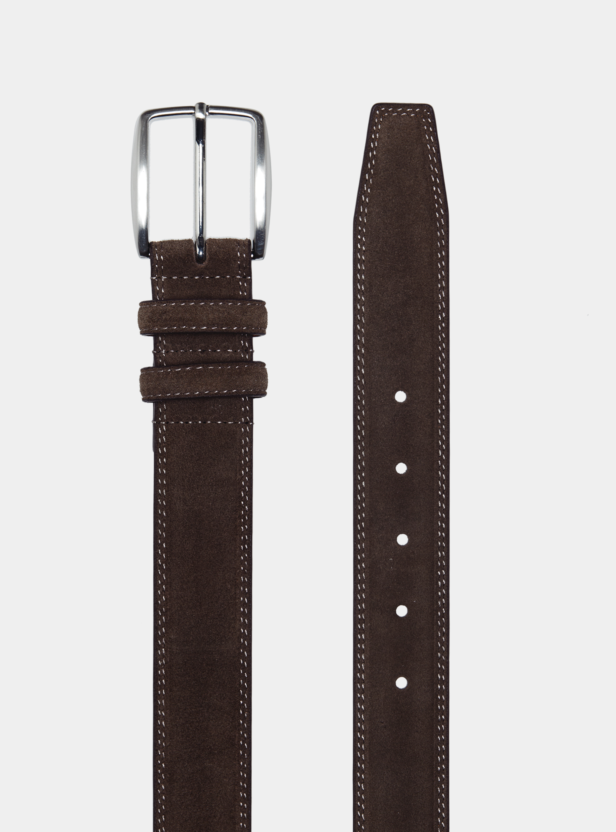 Ceinture en daim, MARRON