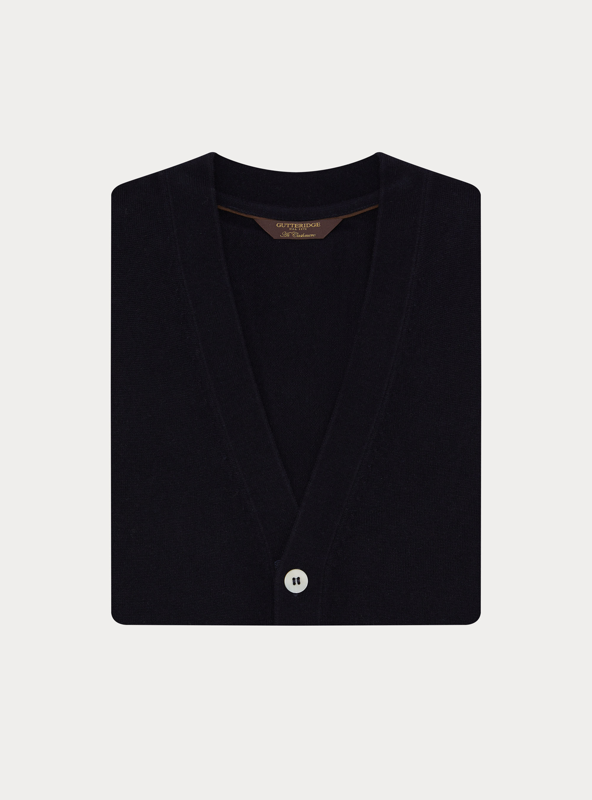 Knitted wool-blend buttoned vest, NAVY BLUE