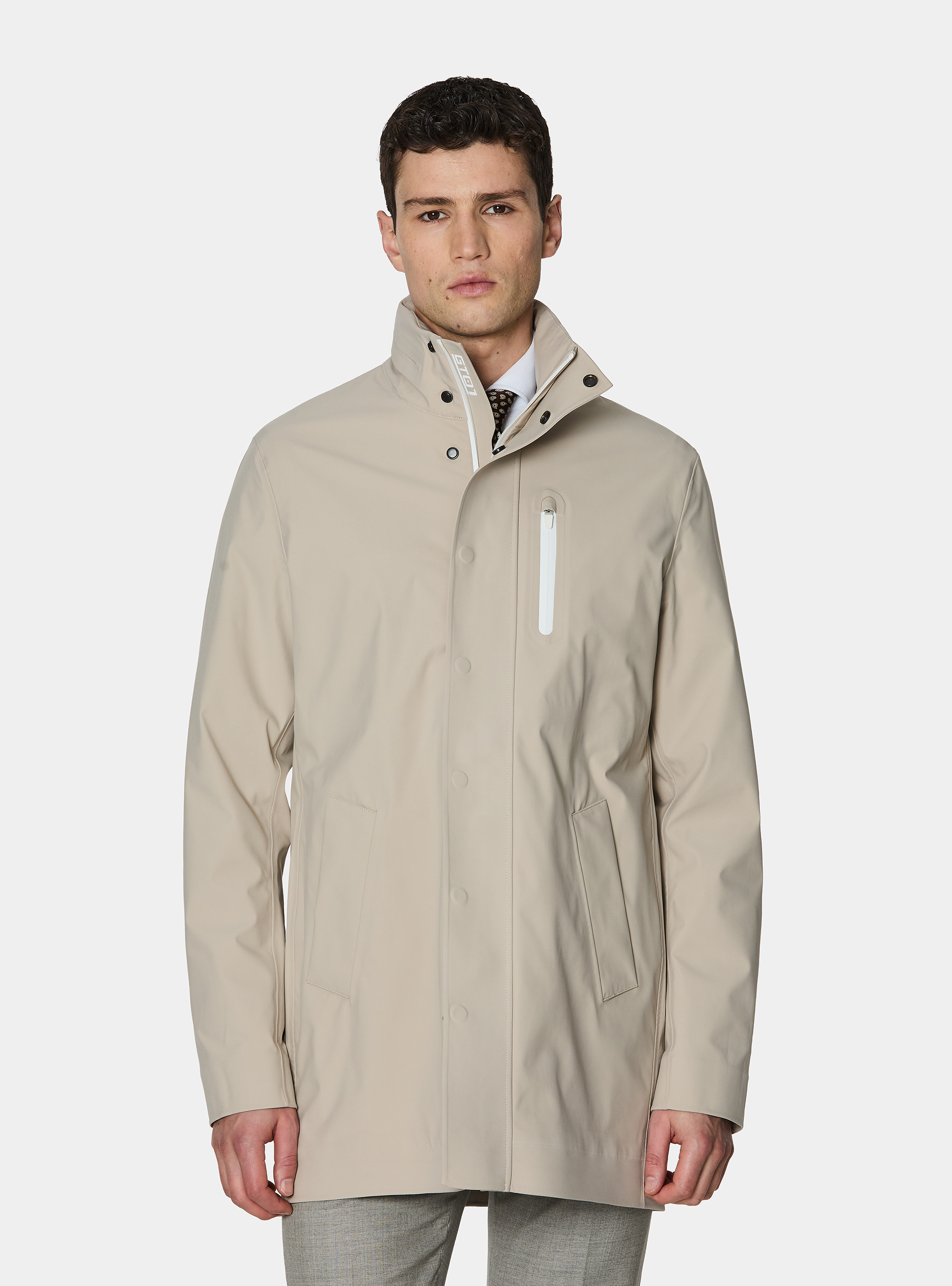 Giubbino in tessuto tecnico, CRUDO