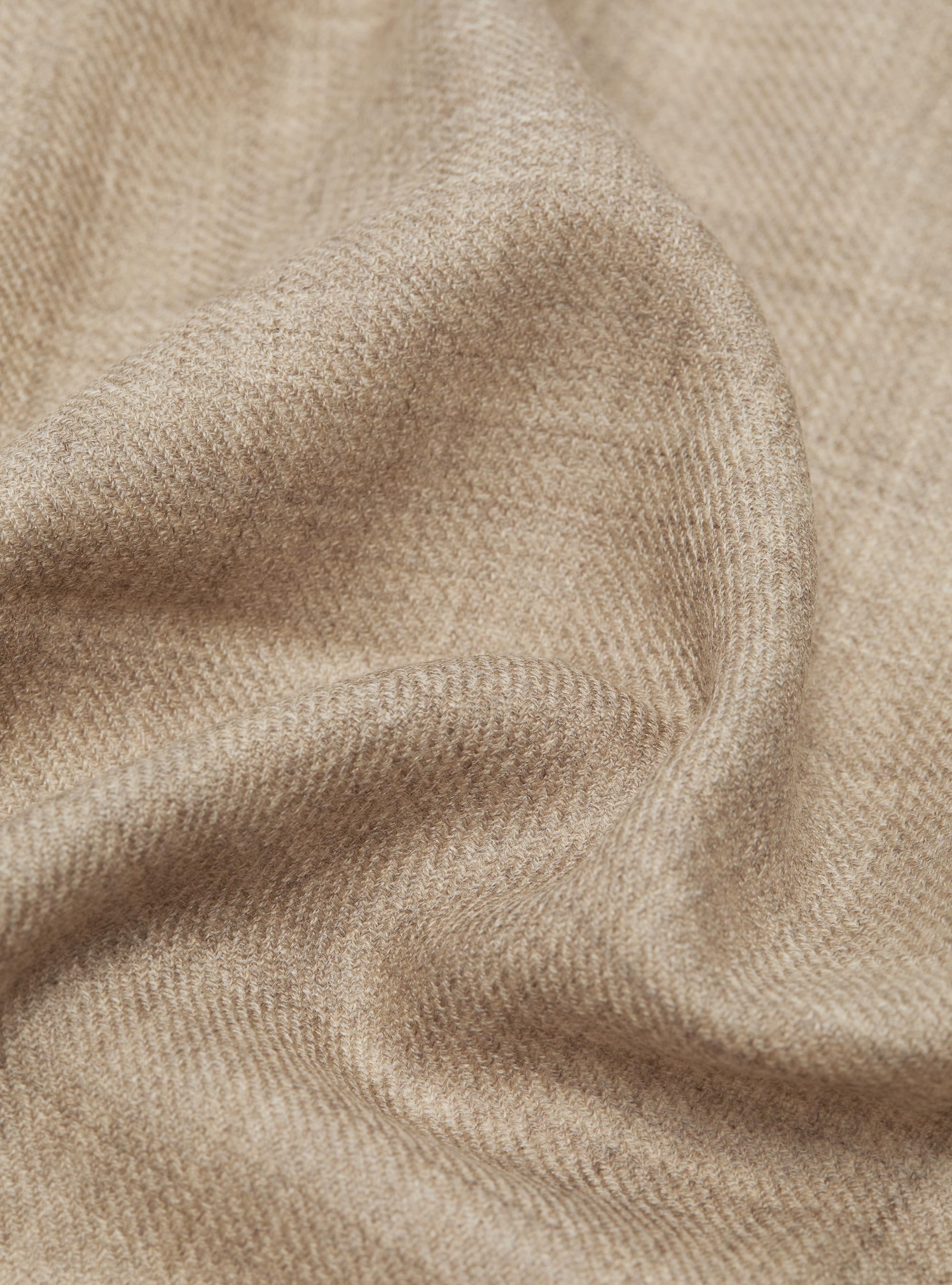 Sciarpa in lana con ricamo, SABBIA