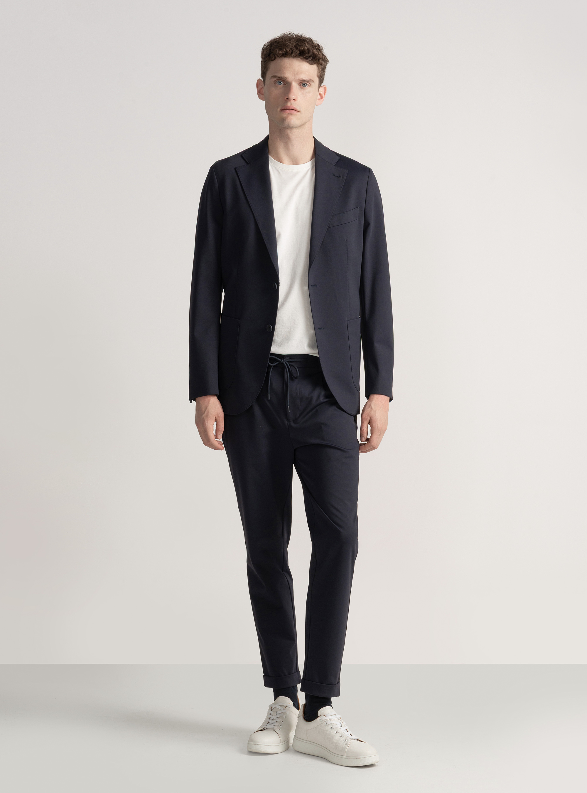 Americana GT01 de nailon elástico, AZUL MARINO