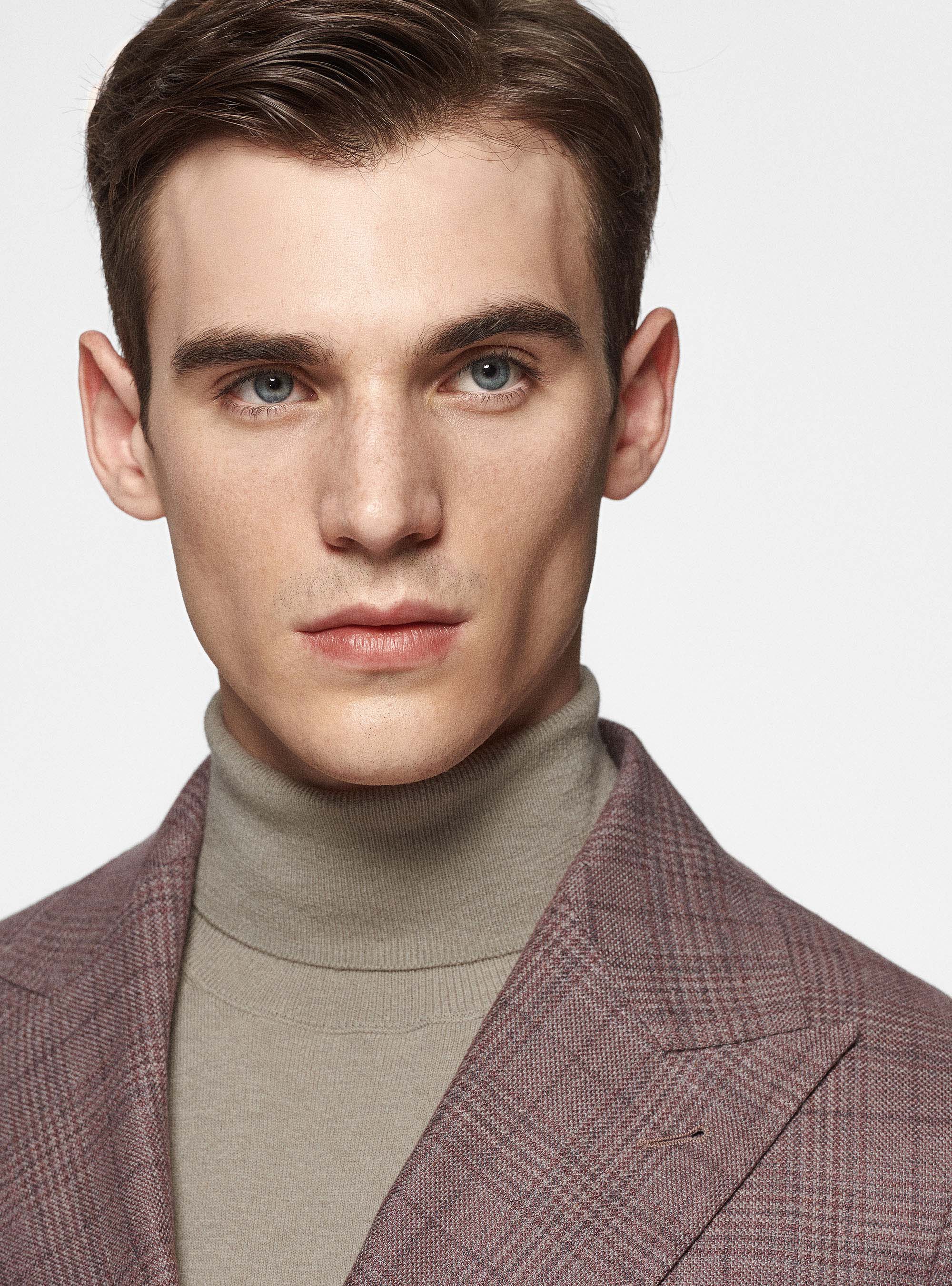 Giacca fantasia in seta e lana Lanificio di Pray, 0441C ROSA SCURO