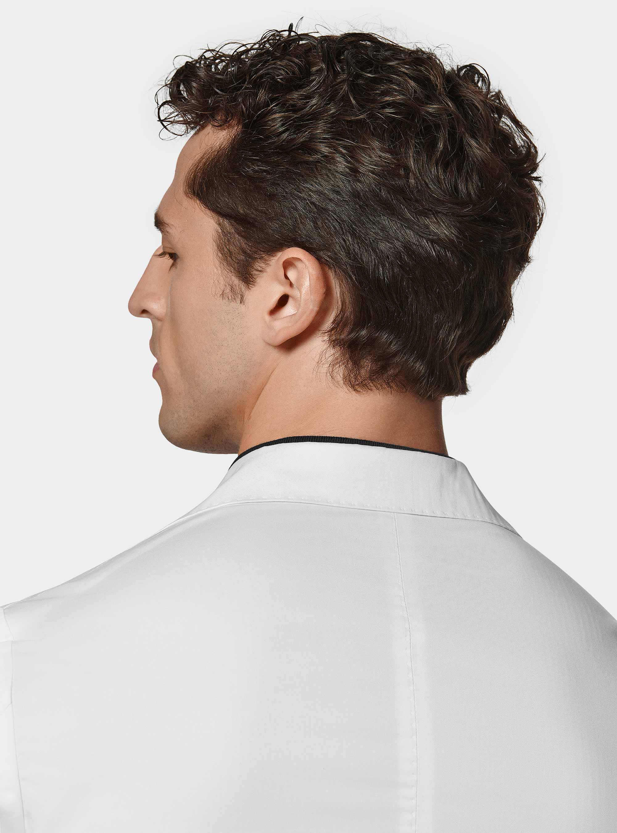 Cotton poplin blazer, WHITE