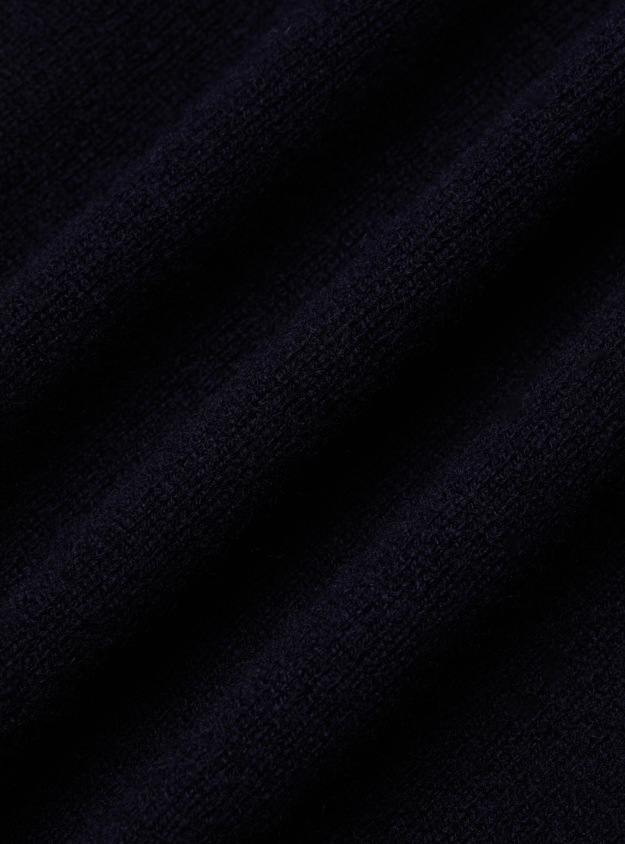 Cardigan in maglia con zip in lana lambswool e cashmere, BLU NAVY