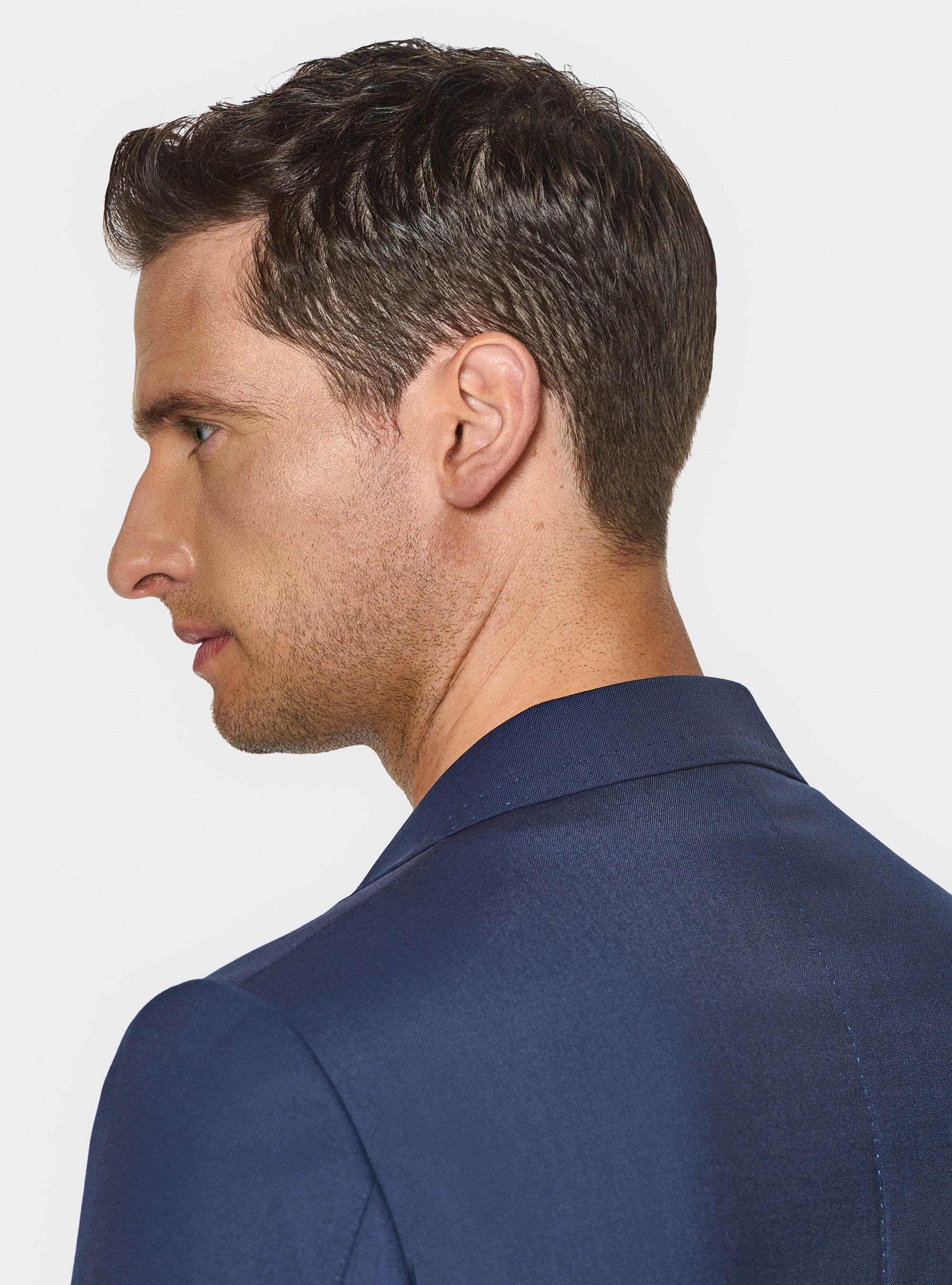 Giacca abito travel in pura lana Cerruti, BLU NAVY