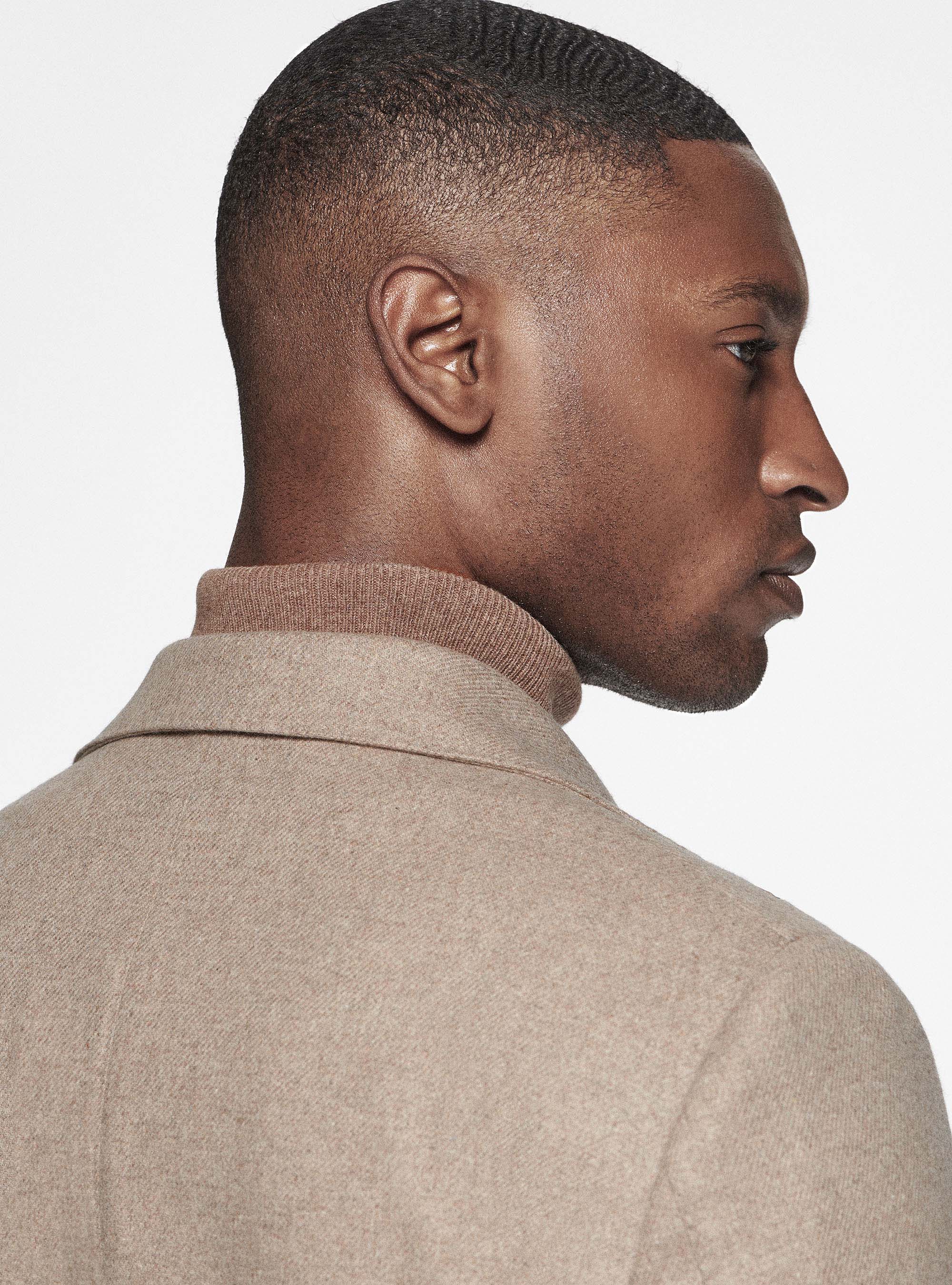 Giacca doppiopetto in flanella Duemilagori, SABBIA