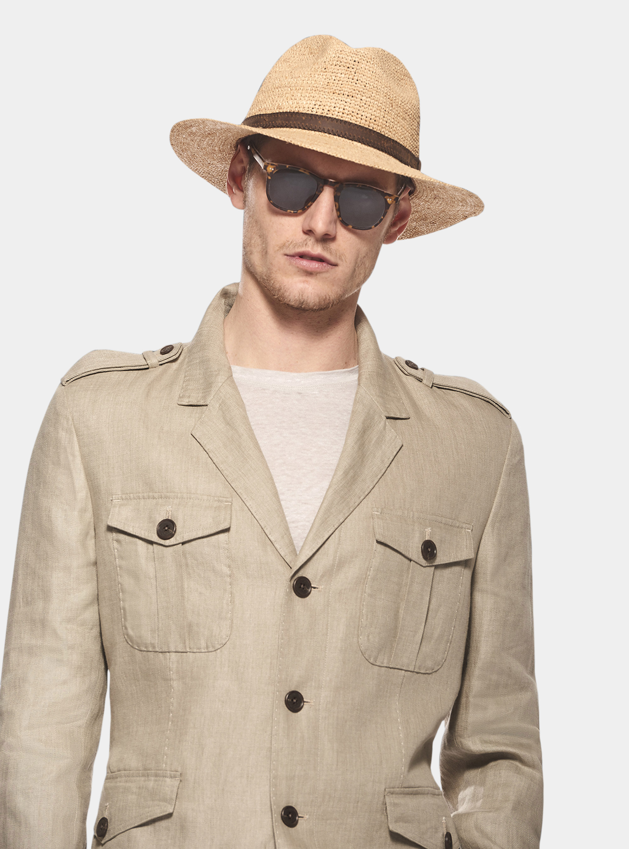 Handmade Raffia hat, ECRU