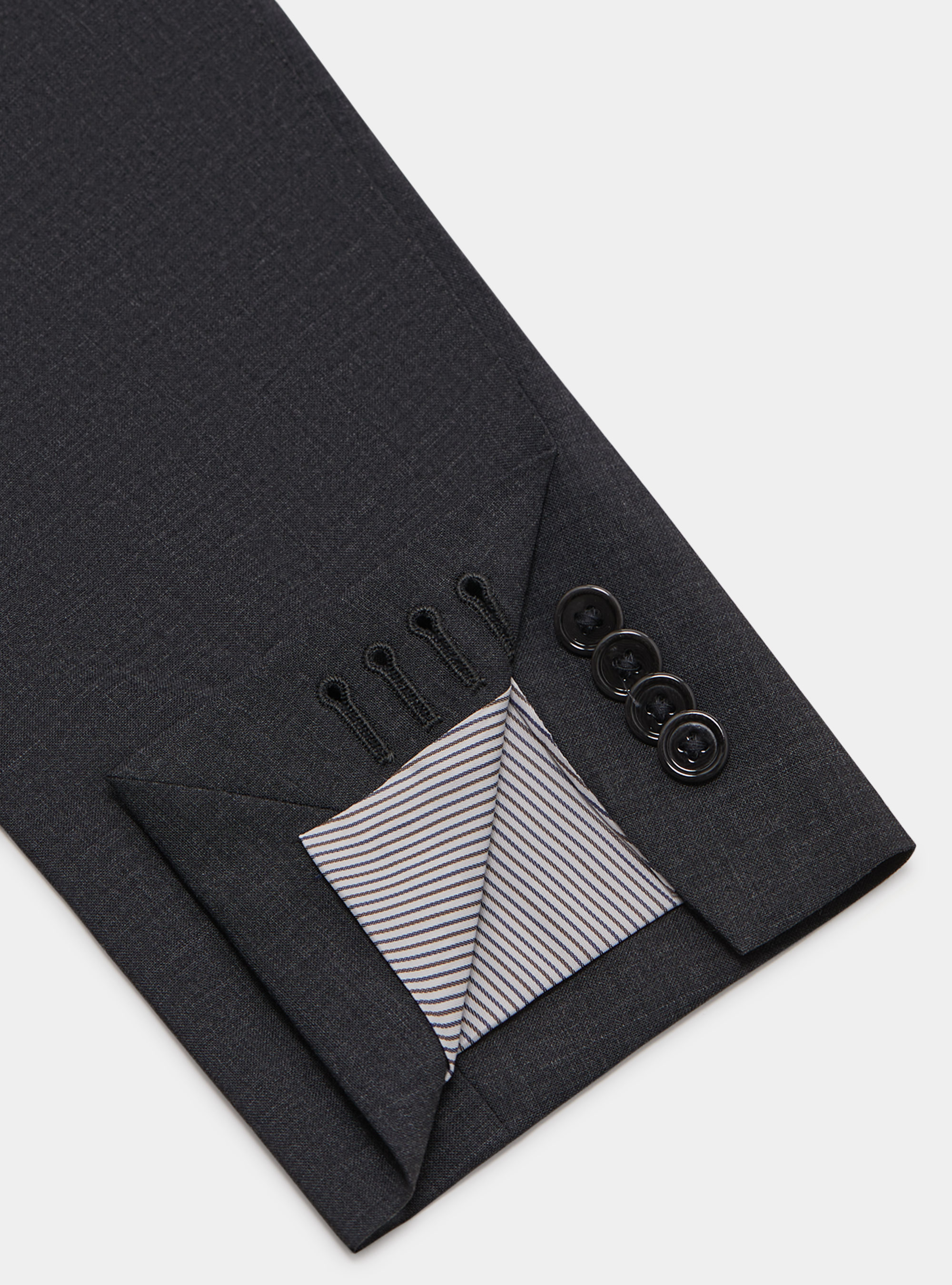 Blazer in pure superfine wool 120, ASFALTO 0112C