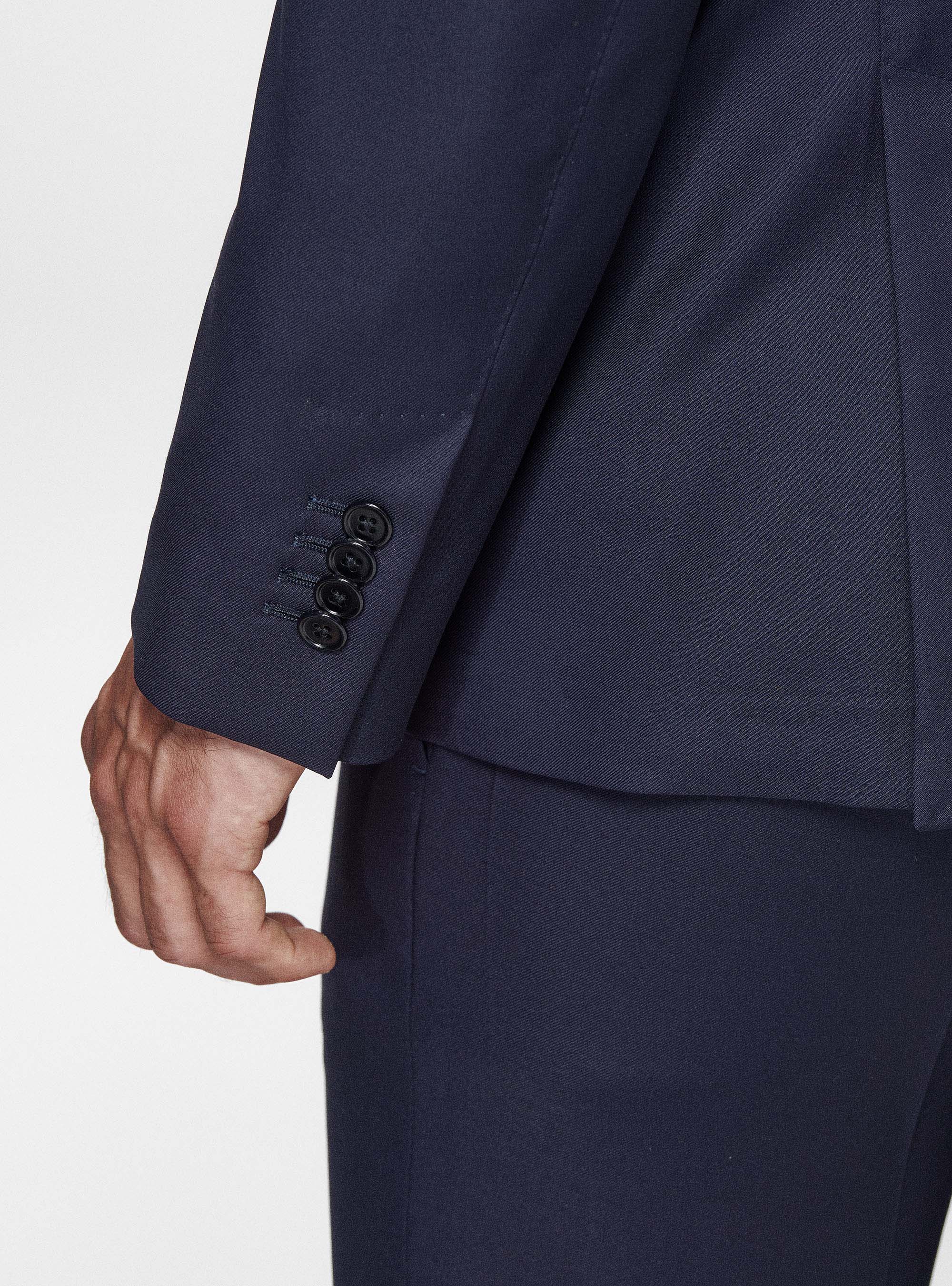 Giacca in pura lana superfine 110's, BLU NAVY