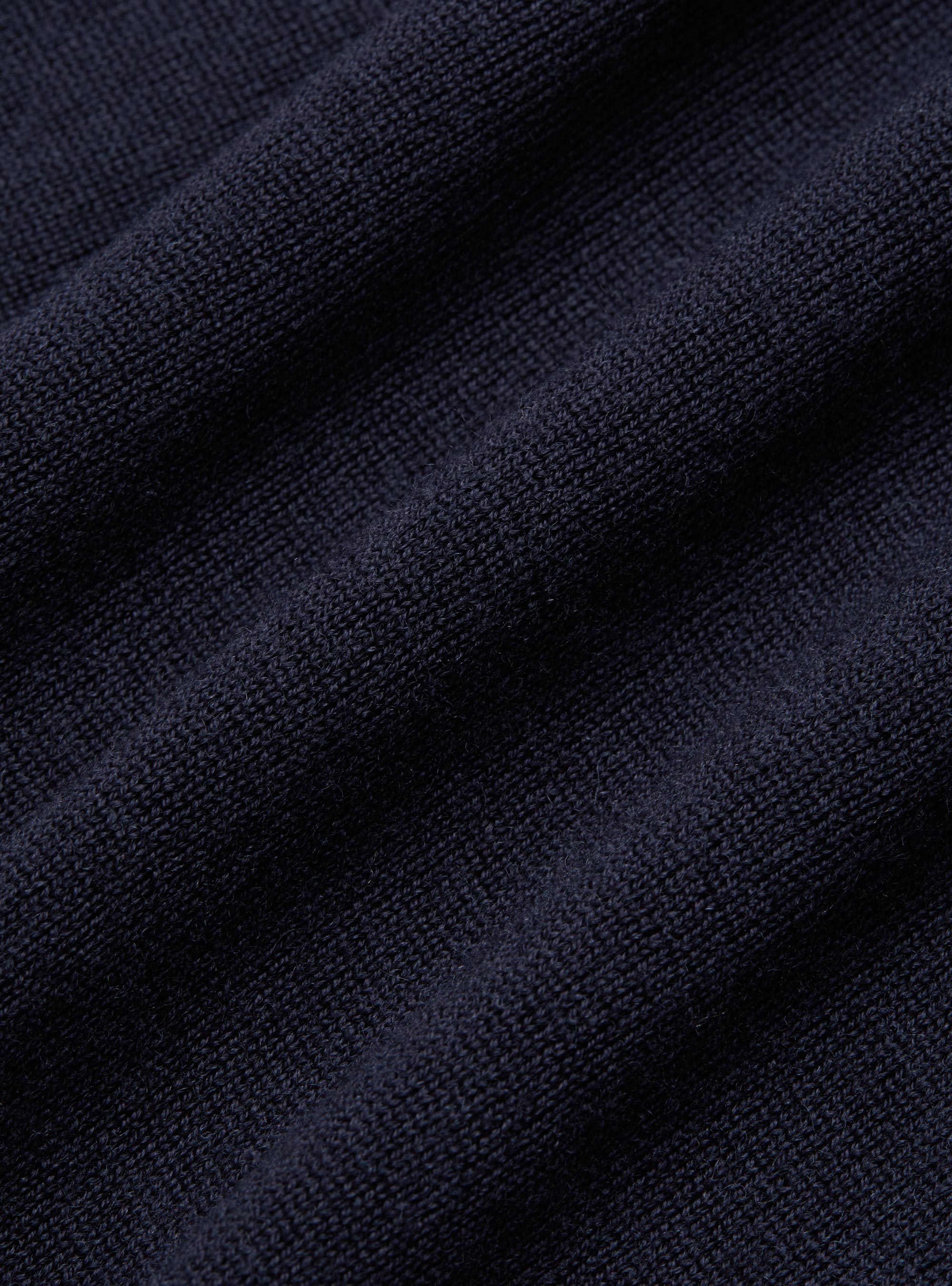 Camicia in maglia in pura lana merino extrafine, BLU NAVY