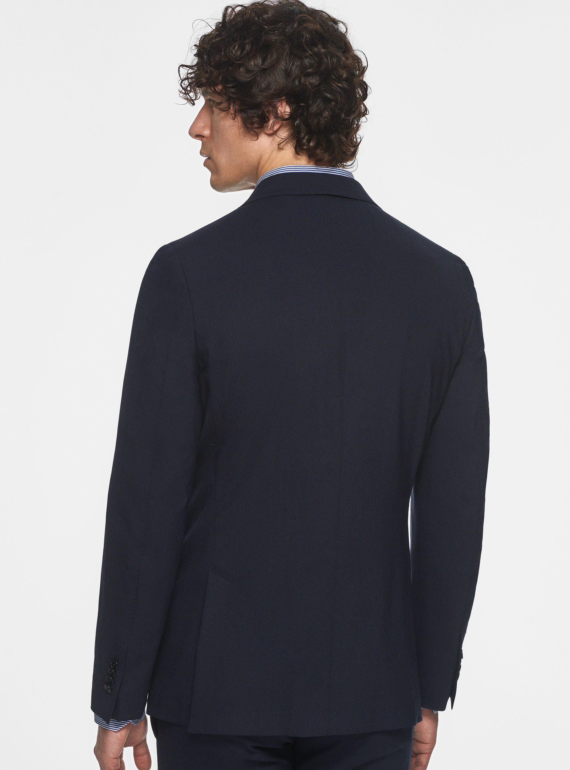 Abito navy in fresco lana
