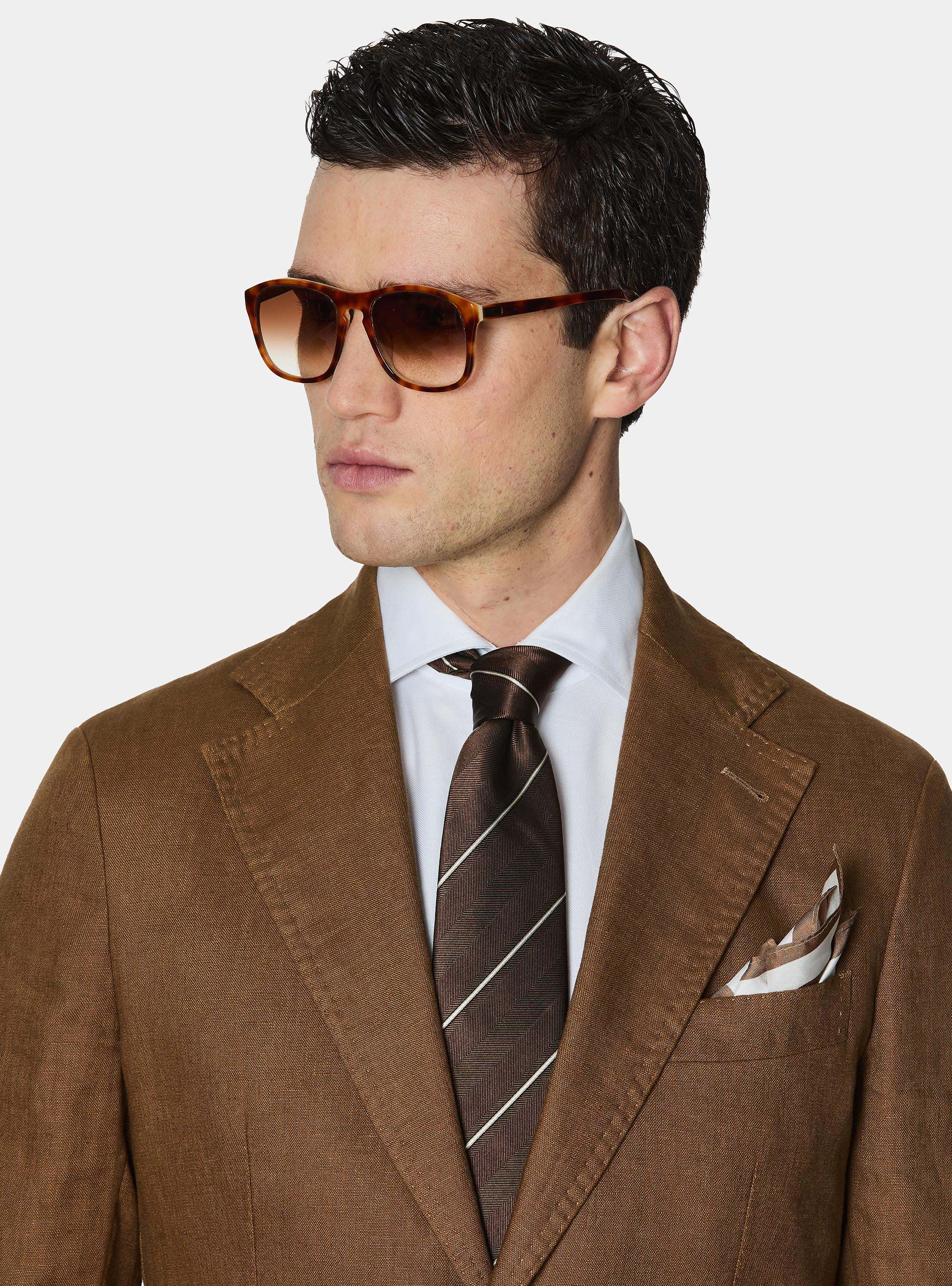 Pure linen suit blazer, MULTICOLOR