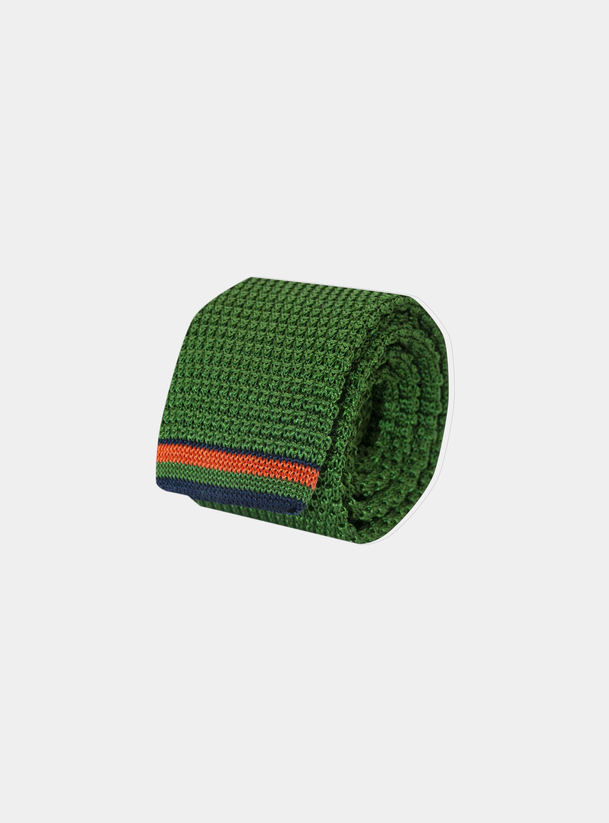 Cravatta Uomo In Maglia Con Estremità A Diamante - 100% Poliestere Morbido, Oltre 20 Colori, Fatta A Mano