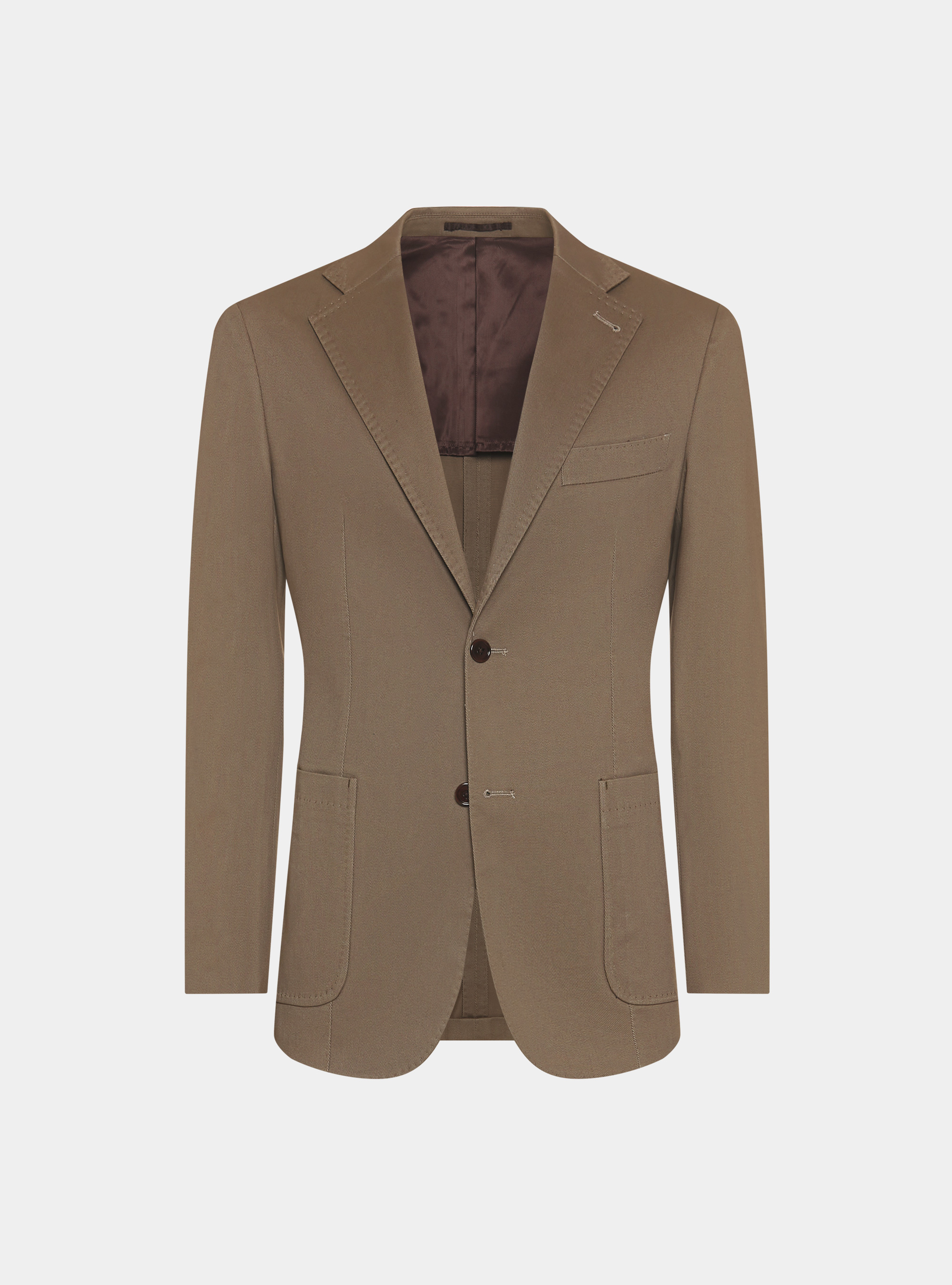 Giacca in cotone smerigliato, FANGO