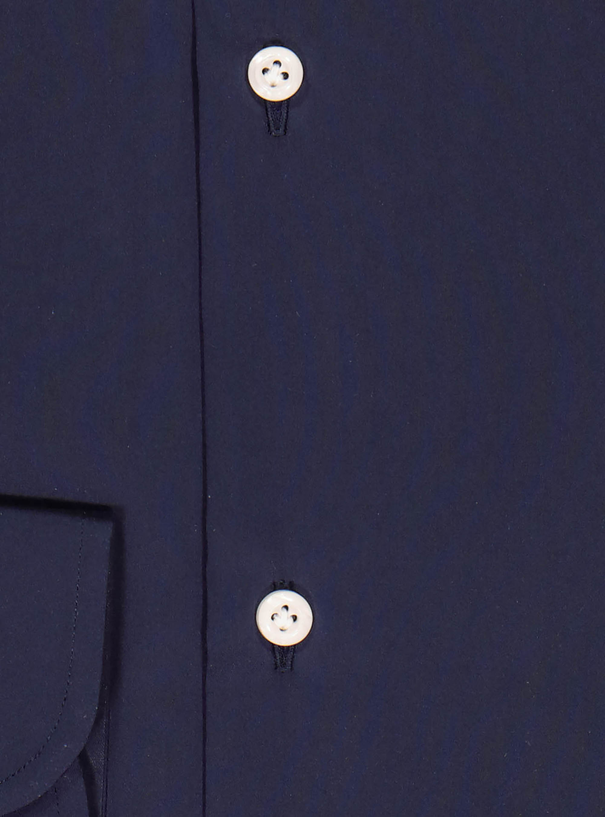 Stretch cotton shirt, NAVY BLUE