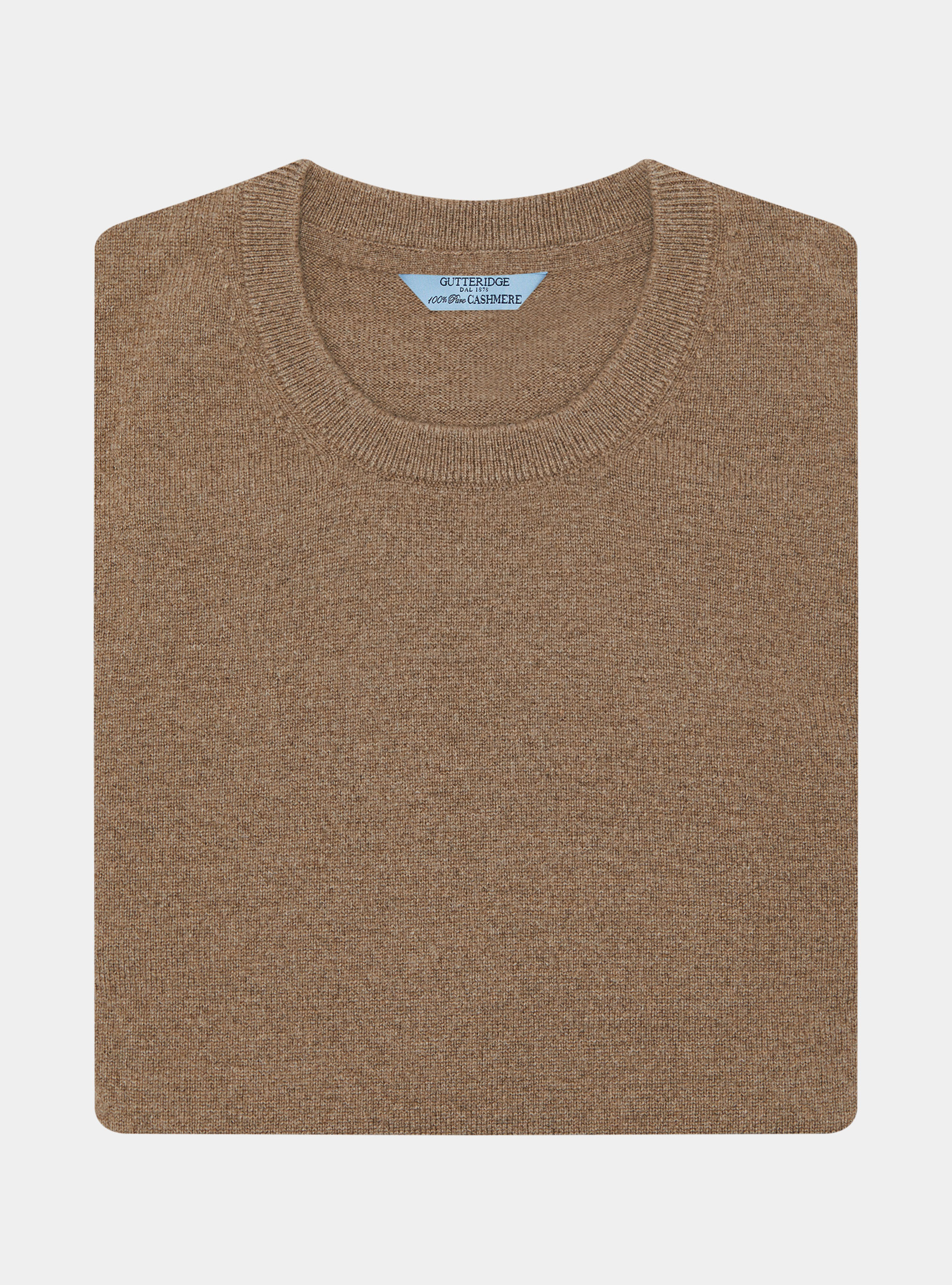 Tricot à col ras du cou en cachemire, BOUE