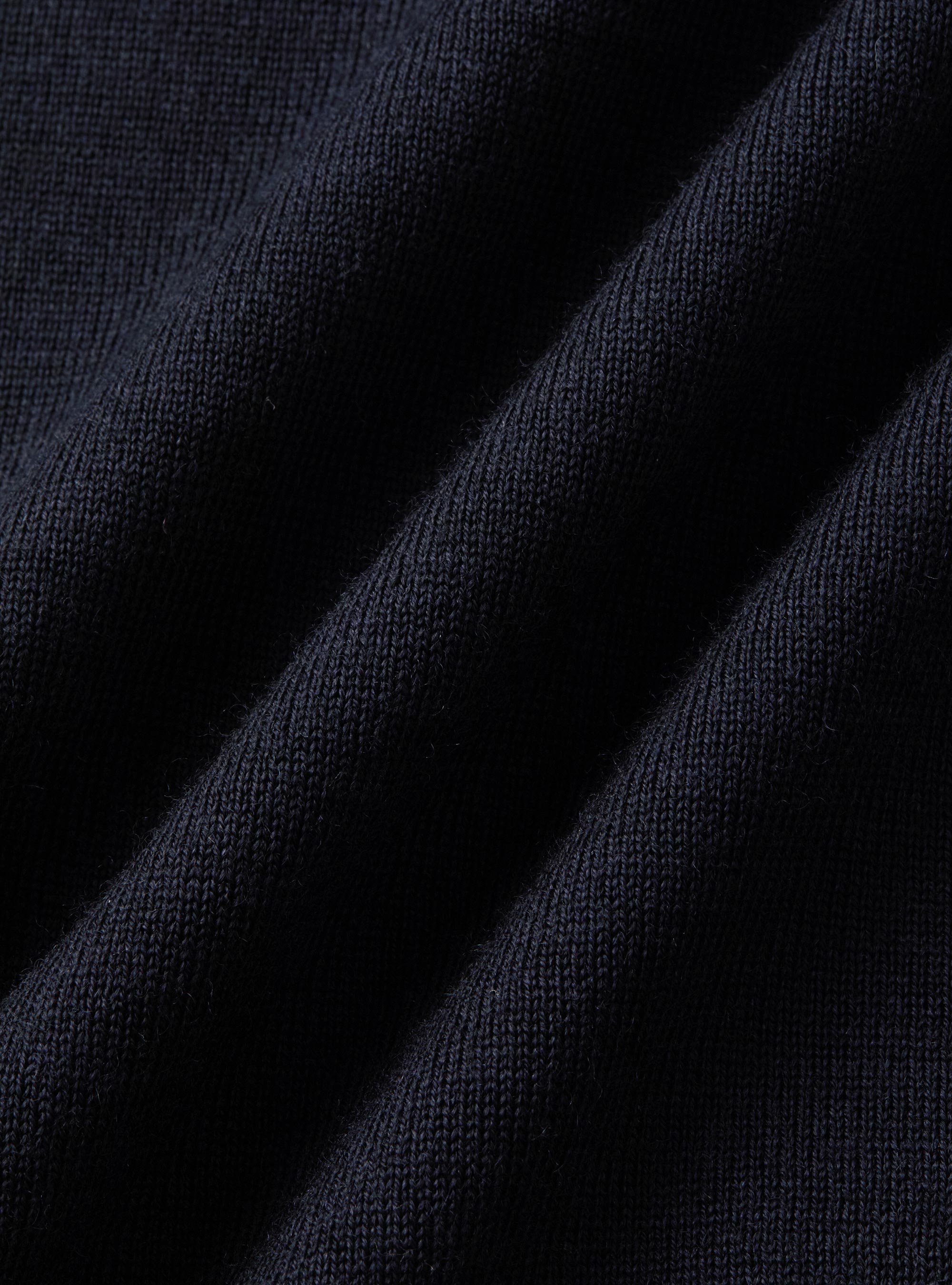 Polo de lana merina extrafina, AZUL MARINO