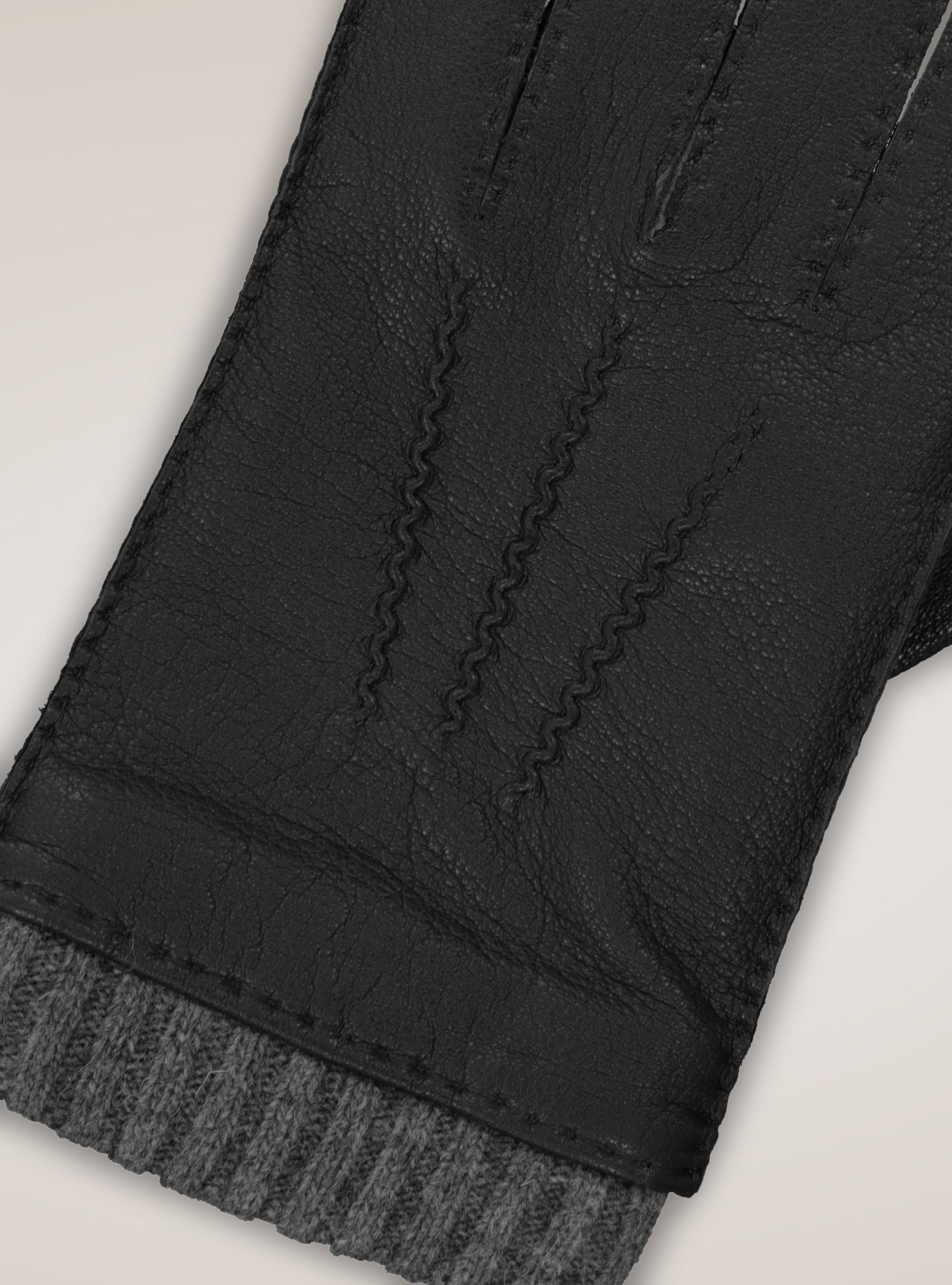 Guanti 100% pelle, NERO