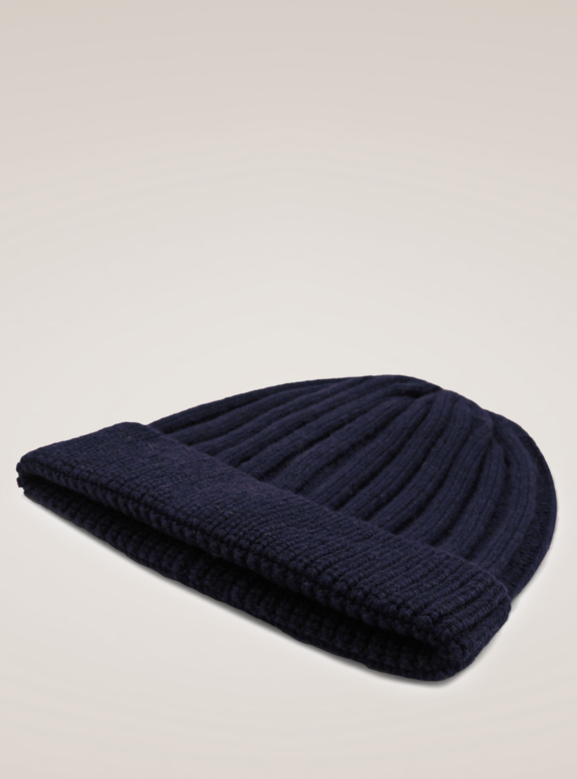 Cappello in lana e cashmere, BLU NAVY