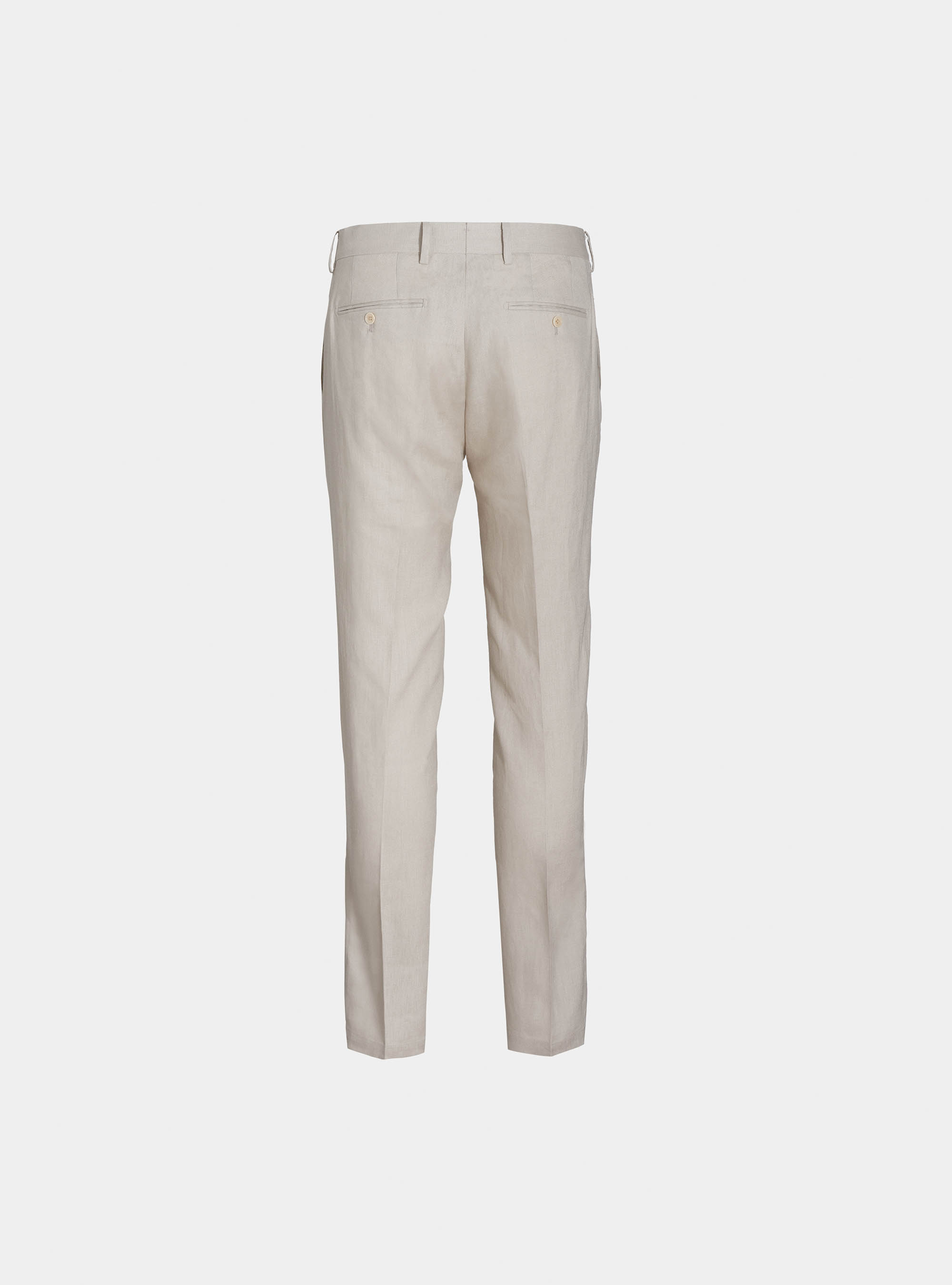 Pantaloni per abito in puro lino, ECRU