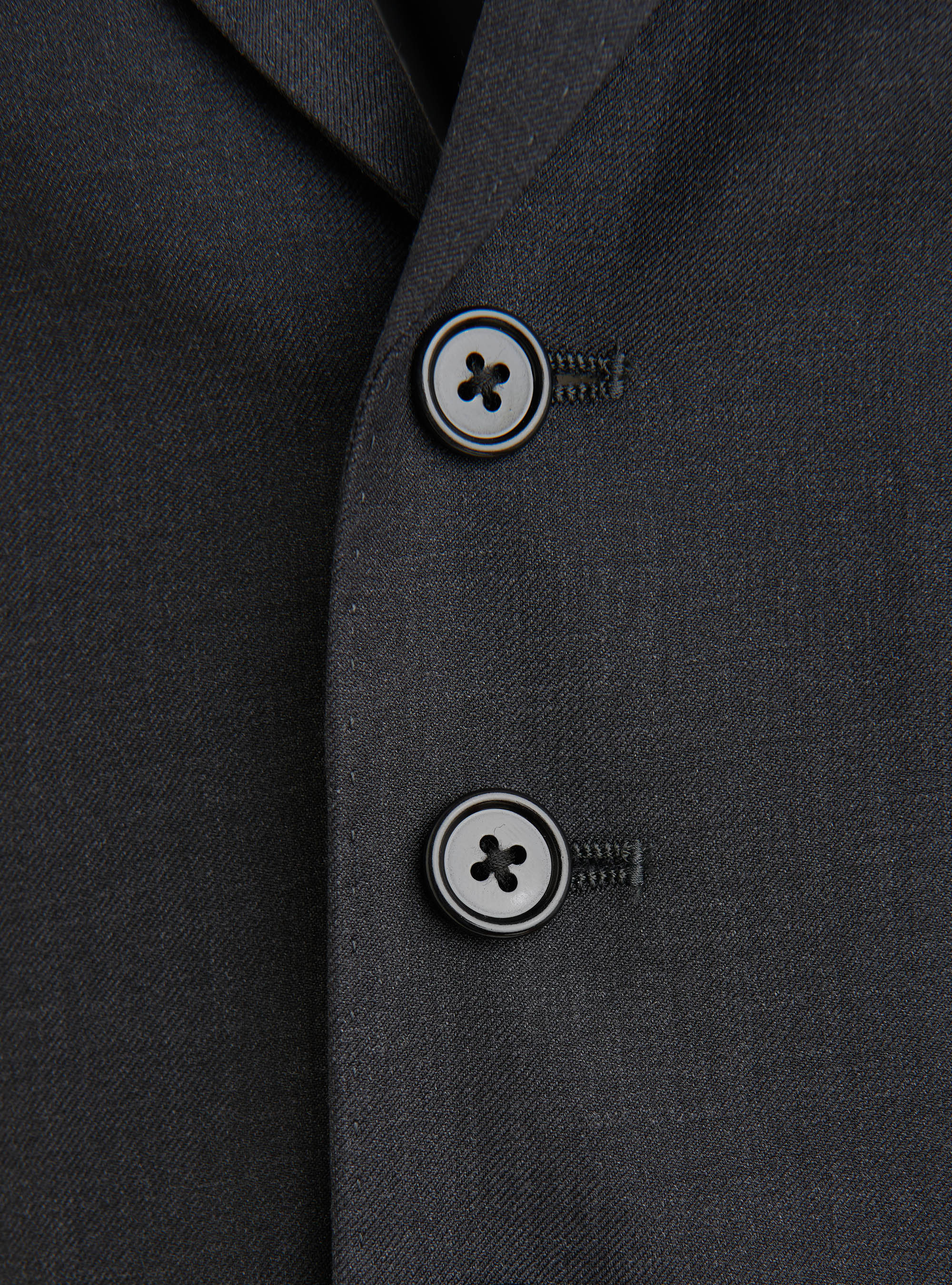 Super 120's wool waistcoat, ASPHALT GREY