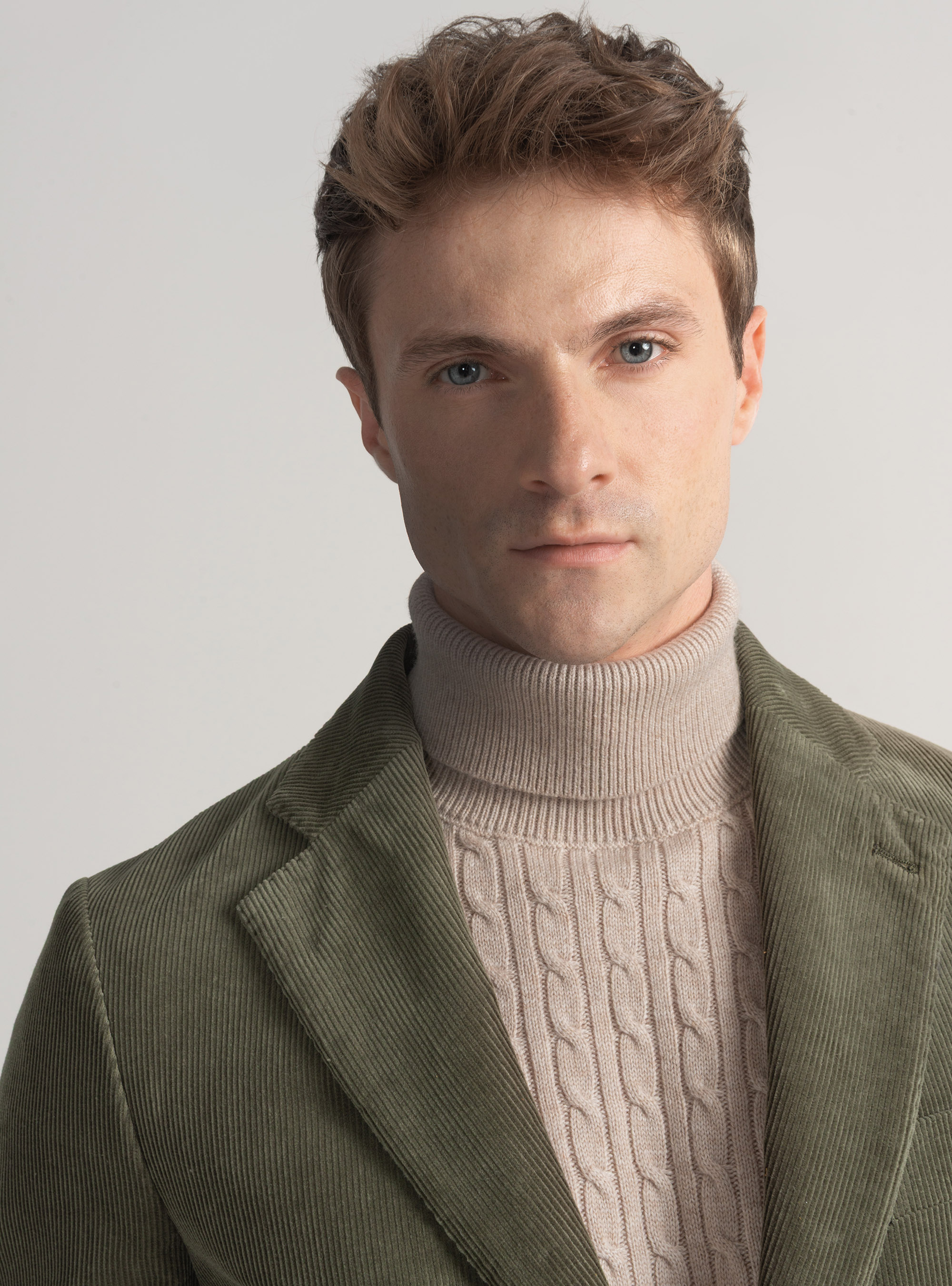 Giacca in velluto, VERDE